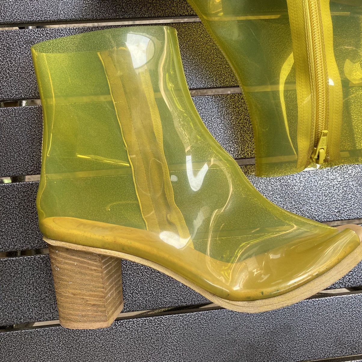 Maison Margiela MM6 PVC Transparent Ankle Boots Size US 8.5 / IT 38.5 - 8 Thumbnail