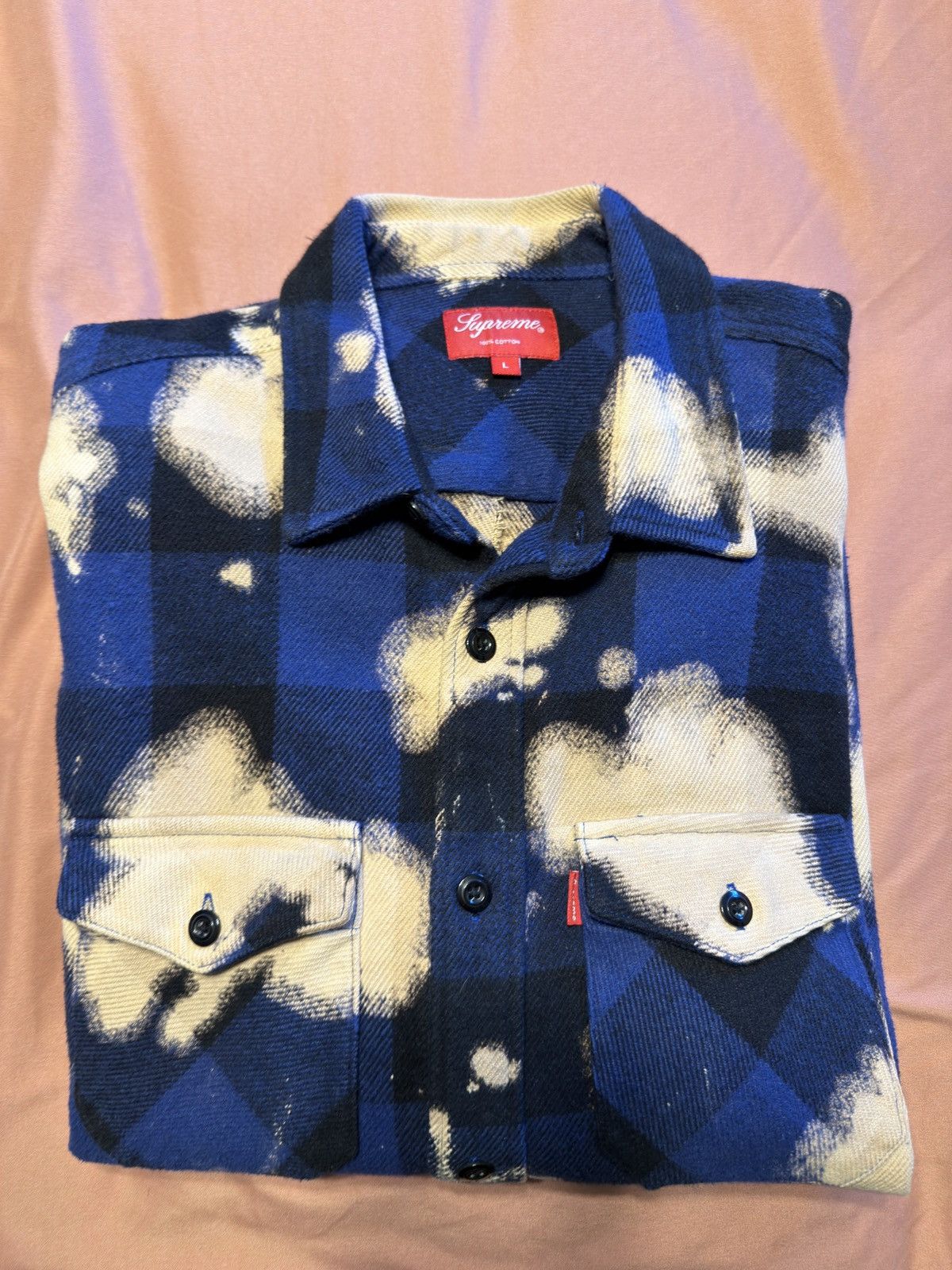 Supreme SUPREME BUFFALO BLEACHED HEAVYWEIGHT FLANNEL Size US L / EU 52-54 / 3 - 1 Thumbnail