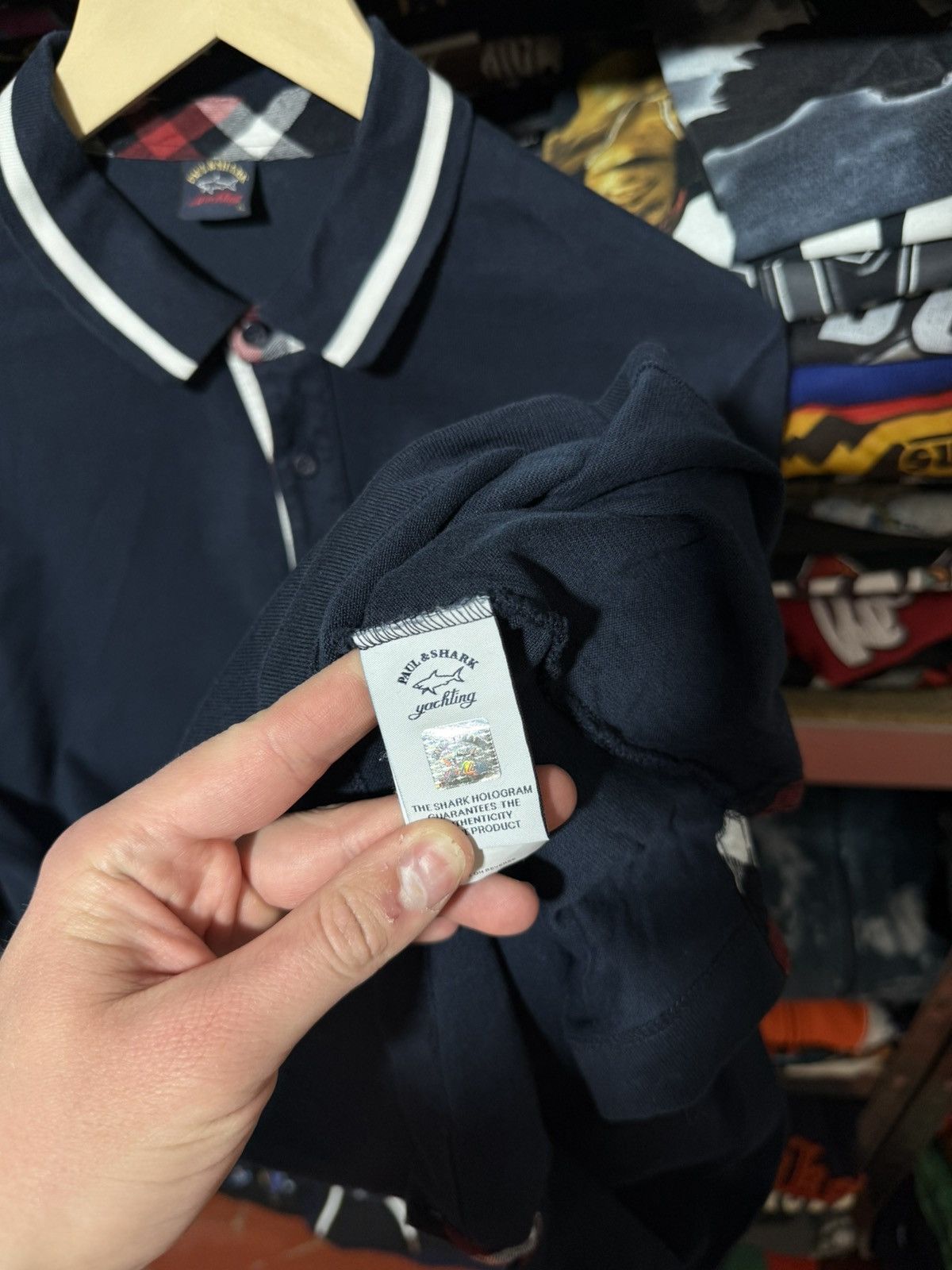 Paul & Shark Luxury Paul & Shark Long Sleeve Polo Shirt Y2K Hype Size US L / EU 52-54 / 3 - 6 Thumbnail