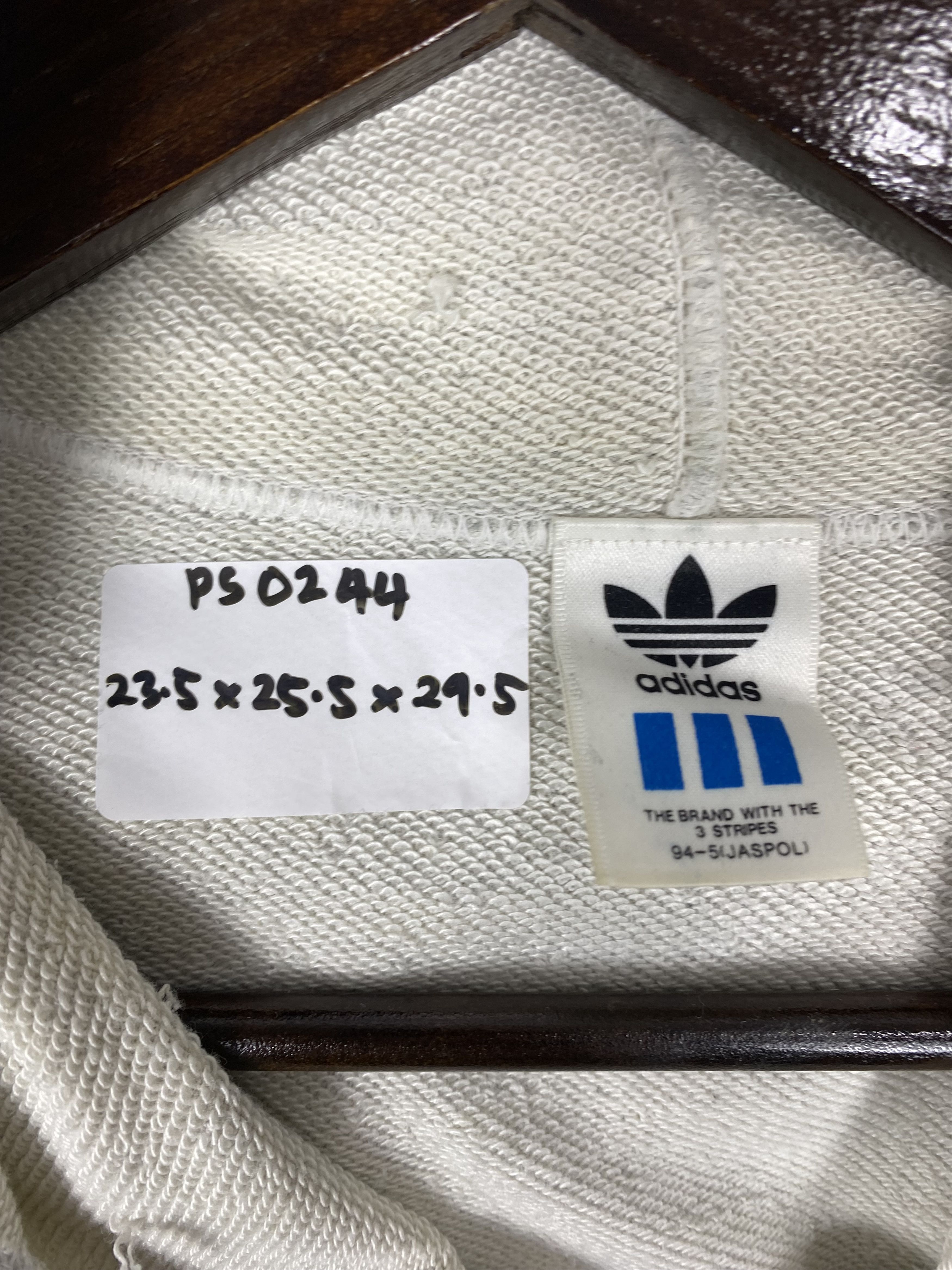 Adidas Vintage Adidas 3 Stripe Trefoil Big Logo Hoodies PS0244 Size US L / EU 52-54 / 3 - 8 Thumbnail