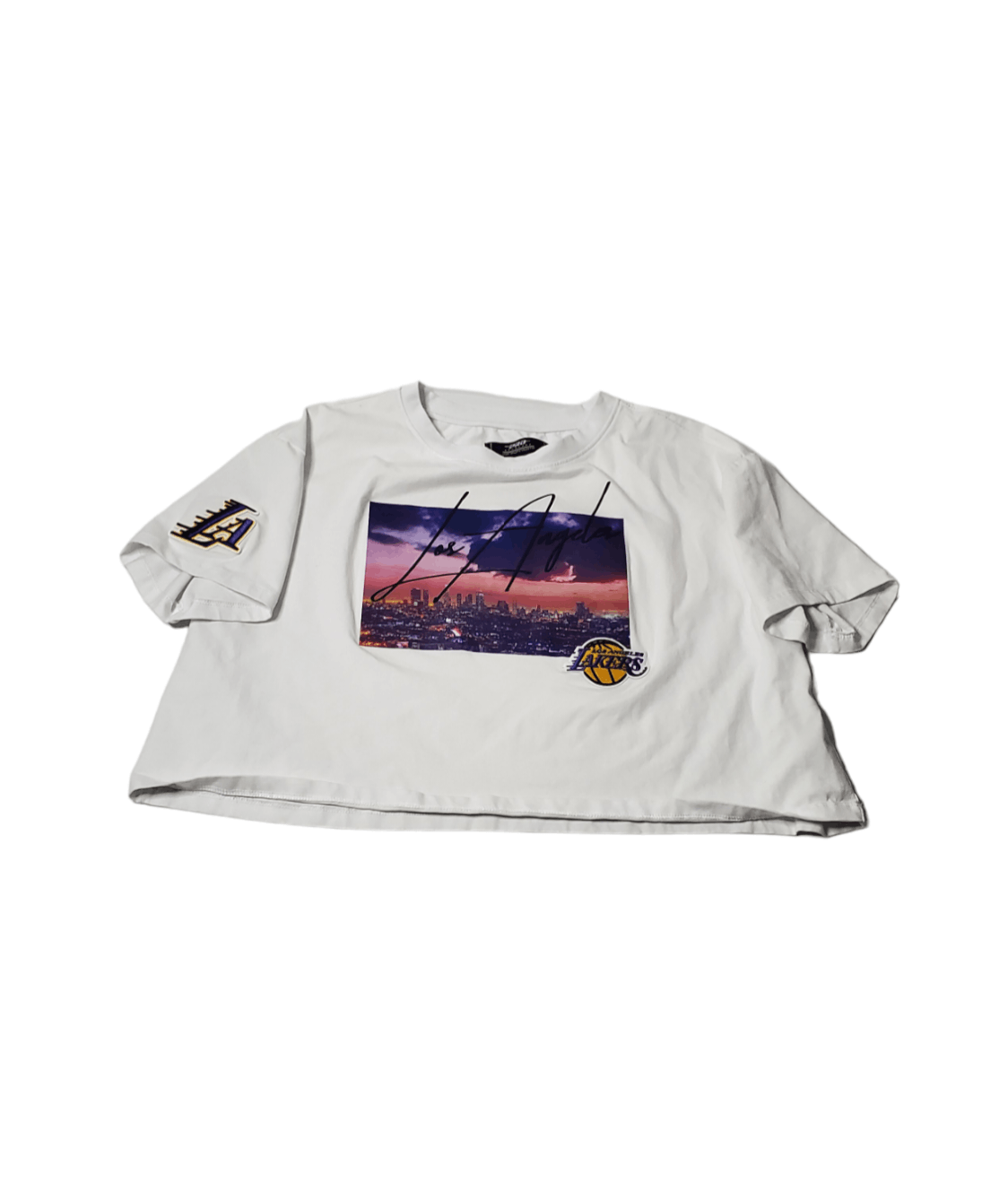 NBA × Vintage Los Angeles Lakers Skyline Croptop Size L / US 10 / IT 46 - 1 Thumbnail