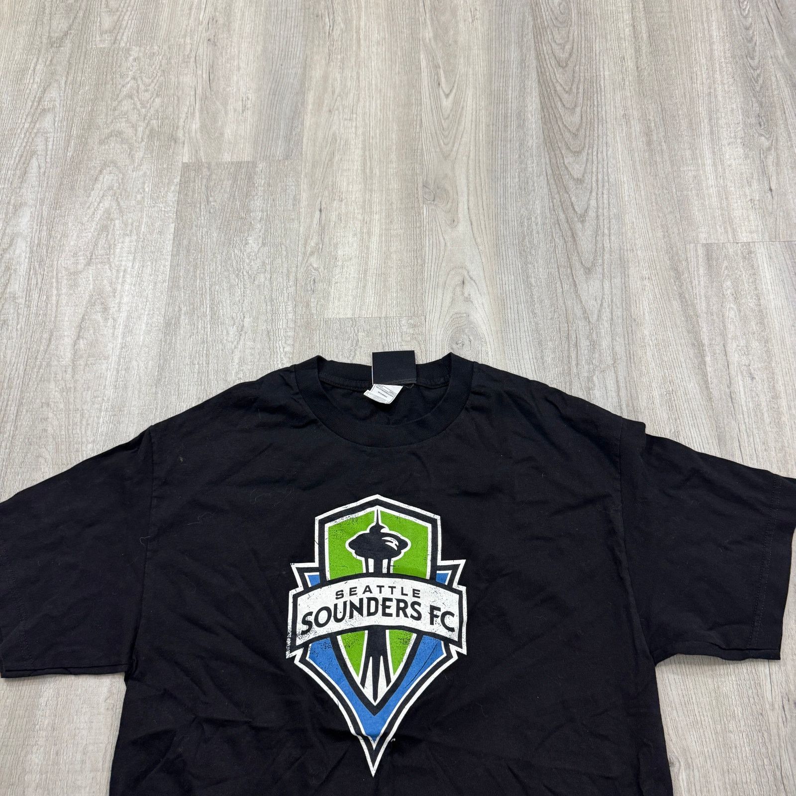 Vintage Vintage Seattle Sounders FC Shirt Mens Large Black Soccer Size US L / EU 52-54 / 3 - 2 Thumbnail