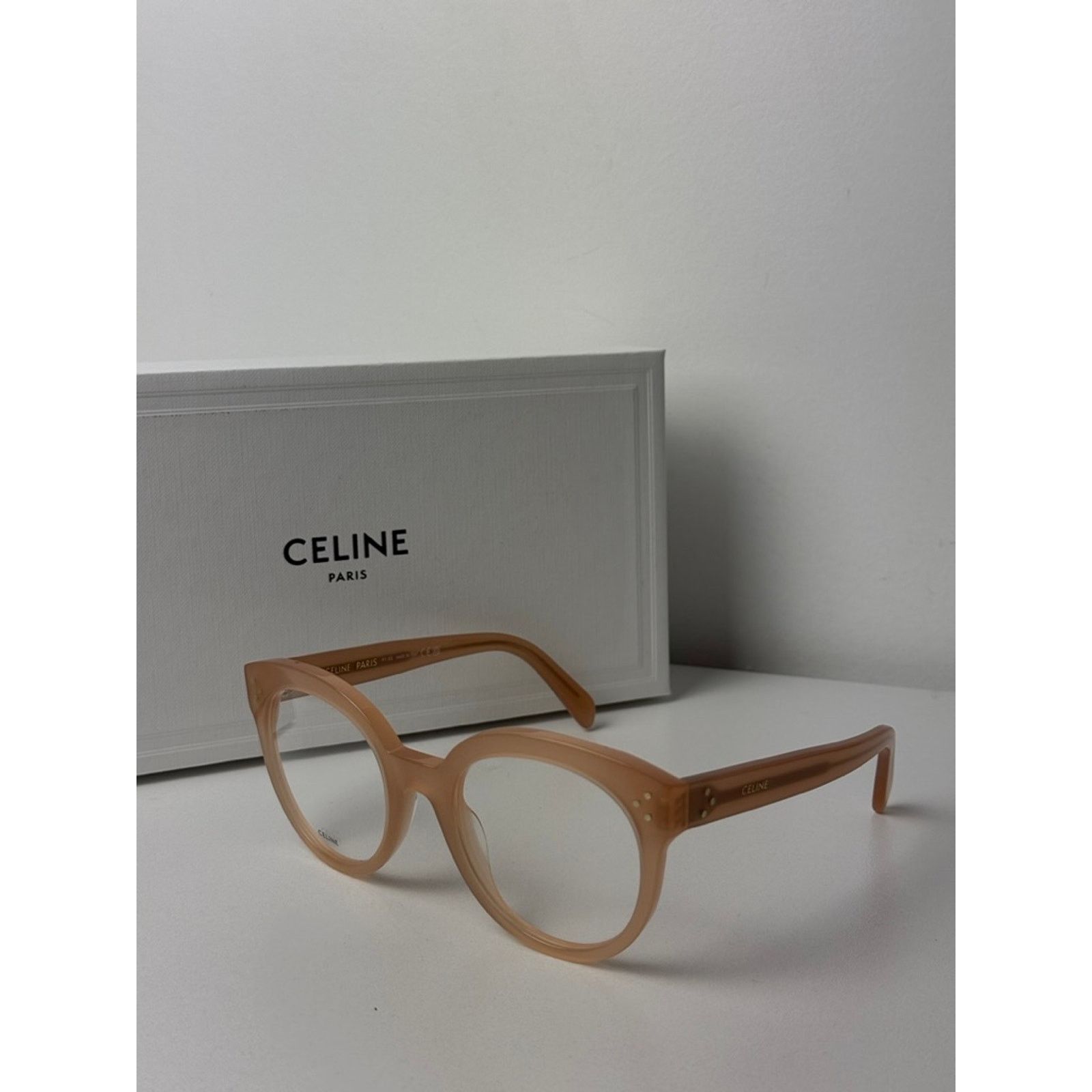 Celine NEW Celine CL50093I Eyeglasses Frames Milky Pink Size ONE SIZE - 6 Thumbnail