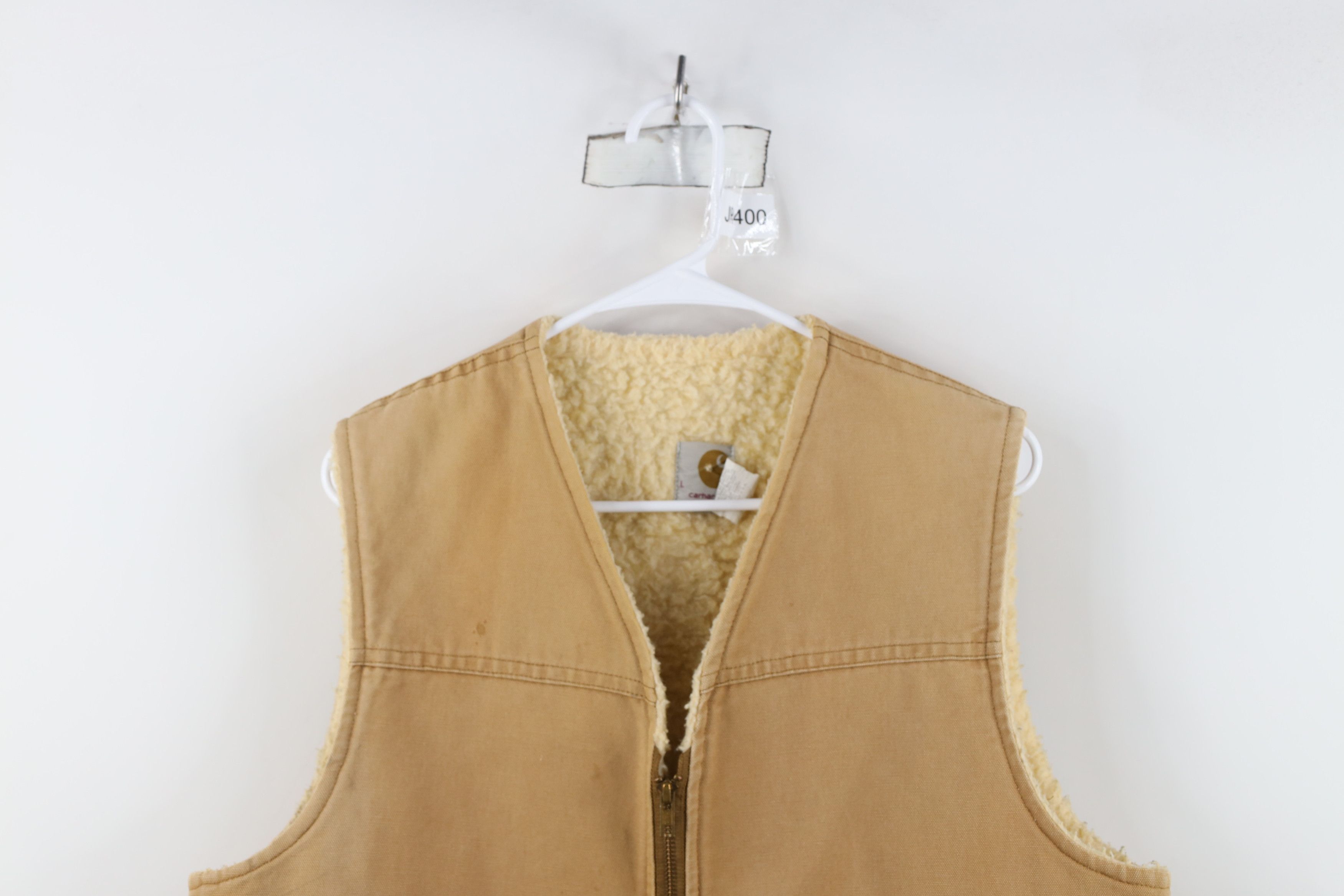 Carhartt Vintage 70s 80s Carhartt Pile Fleece Lined Vest Jacket USA Size US L / EU 52-54 / 3 - 2 Thumbnail