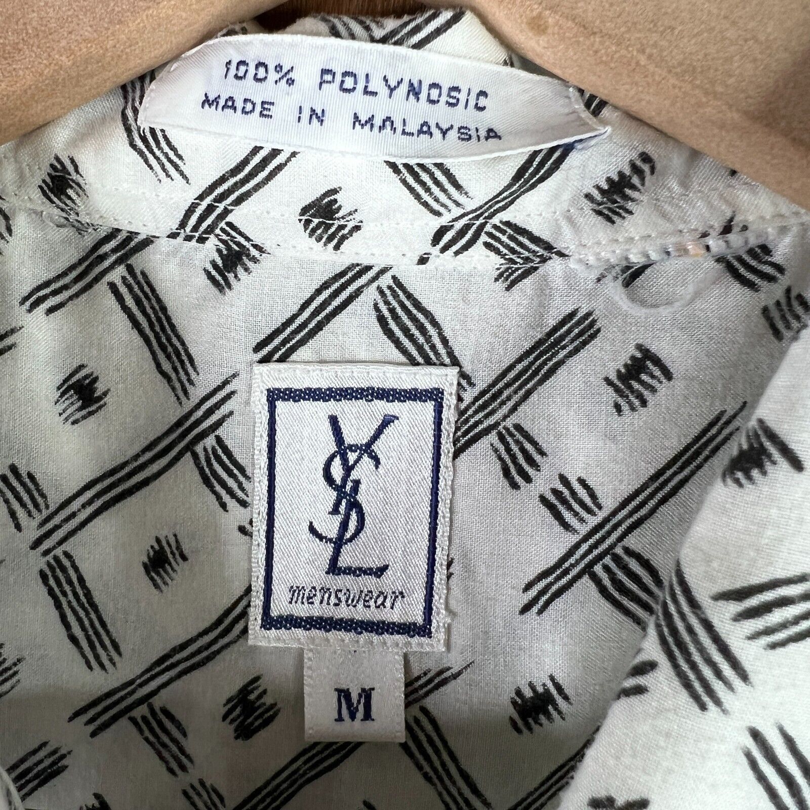 Yves Saint Laurent VINTAGE YSL Shirt Mens Medium White Camp Collar Yves 90s Size US M / EU 48-50 / 2 - 5 Thumbnail