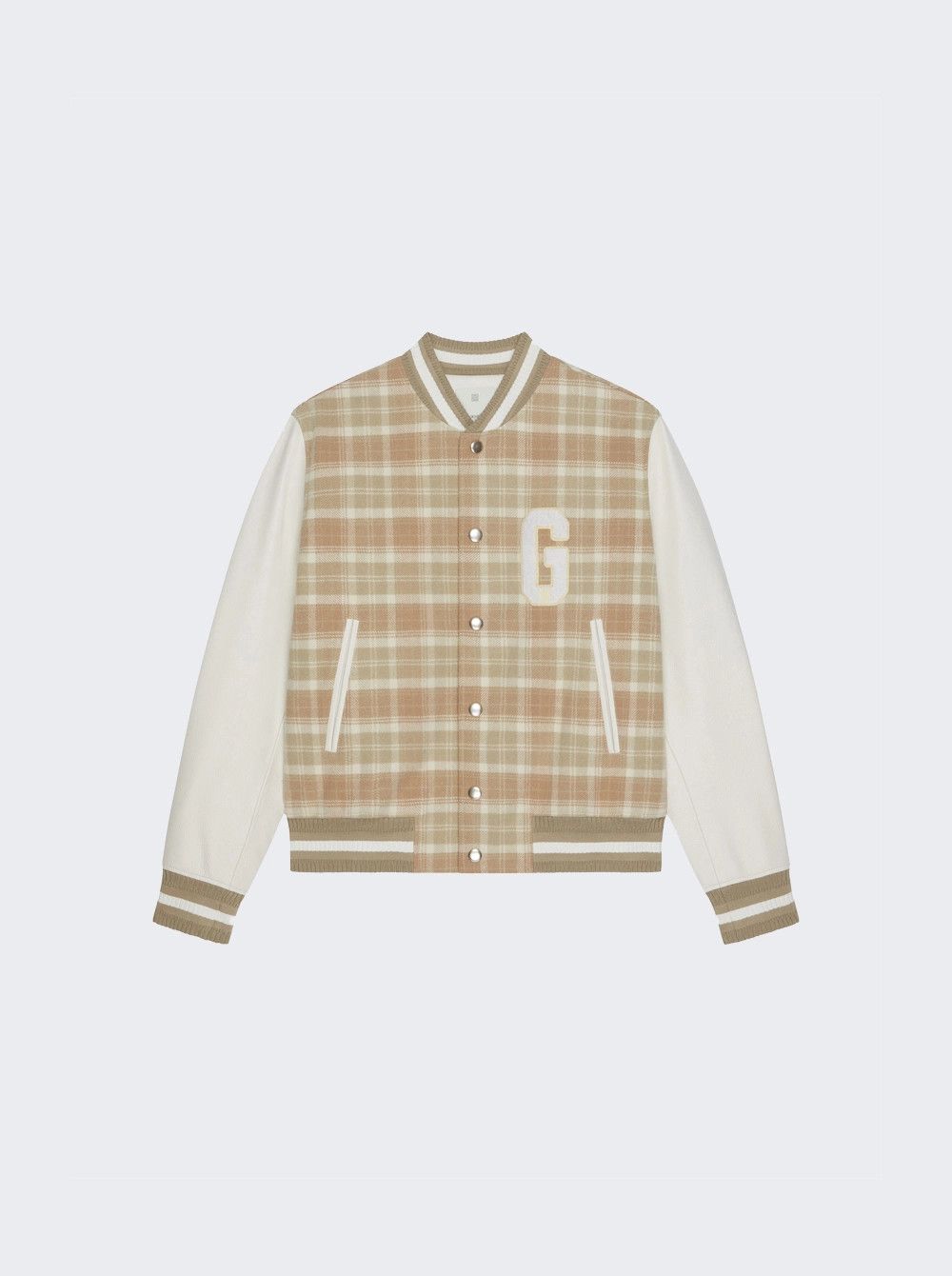 Givenchy o1srvl11e0725 Check Classic Varsity in Beige Size US S / EU 44-46 / 1 - 1 Thumbnail