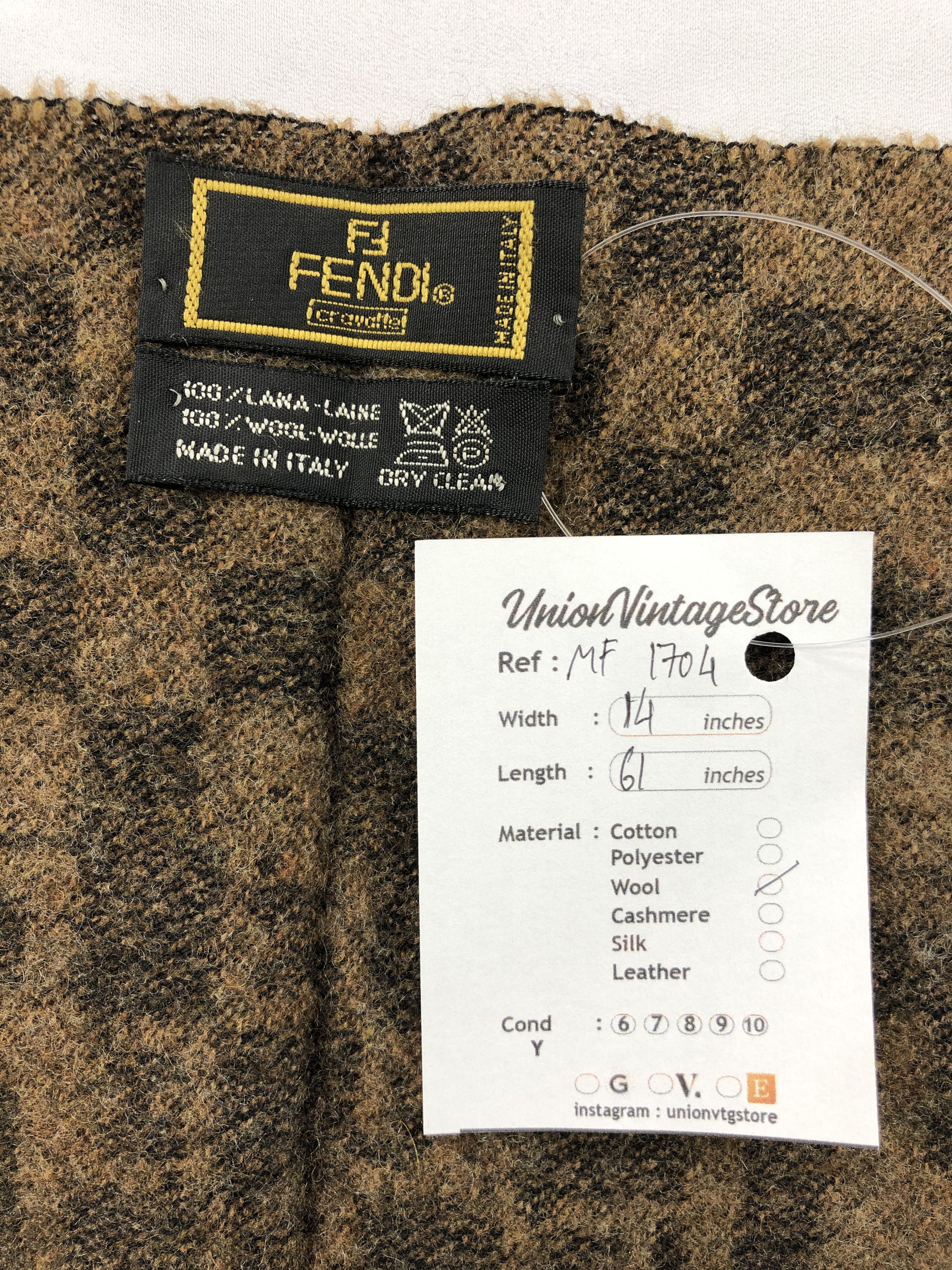 Fendi Vintage Fendi Scarf/Muffler/Neckwear MF1704 Size ONE SIZE - 6 Thumbnail