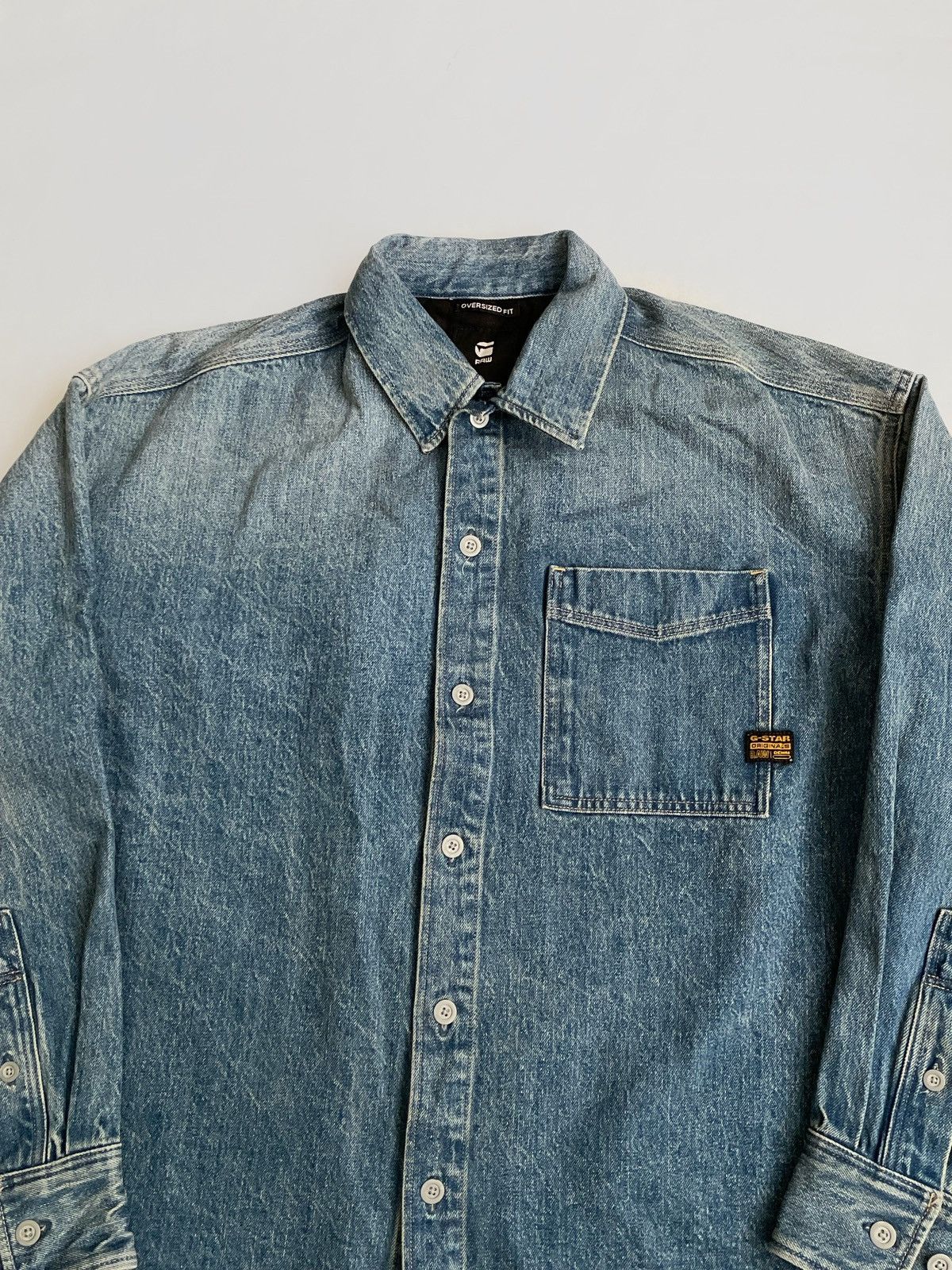 G-Star G Star Raw stonewashed denim overshirt Japanese style Size US M / EU 48-50 / 2 - 3 Thumbnail