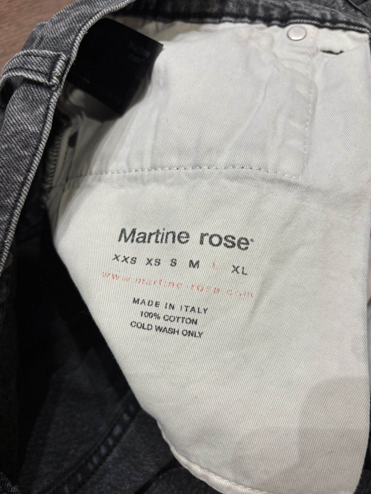 Martine Rose Martine Rose Text Denim Size US 33 - 8 Thumbnail