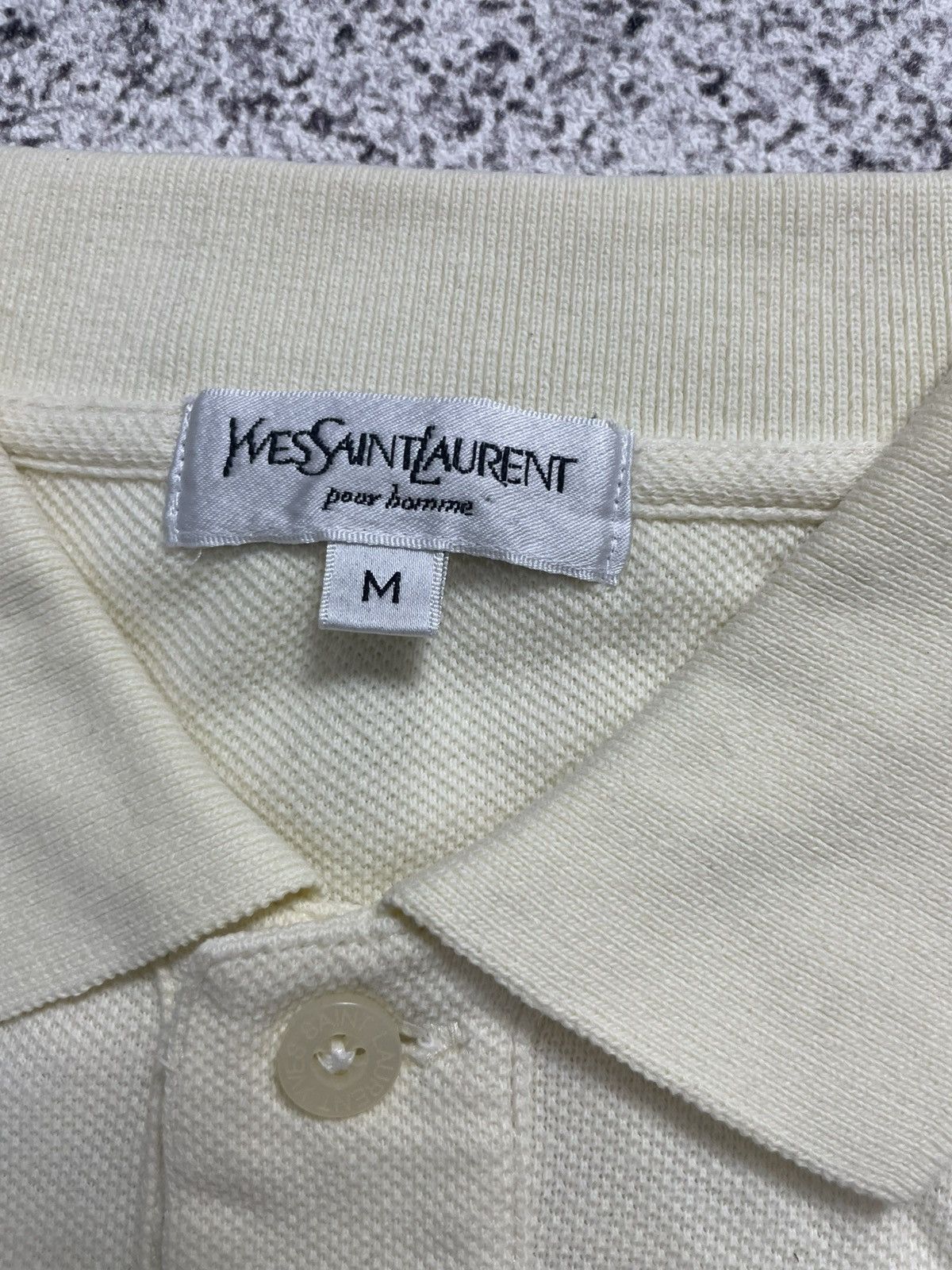 Yves Saint Laurent Men’s YvesSaintLauren polo shirt dirty Size US M / EU 48-50 / 2 - 3 Thumbnail