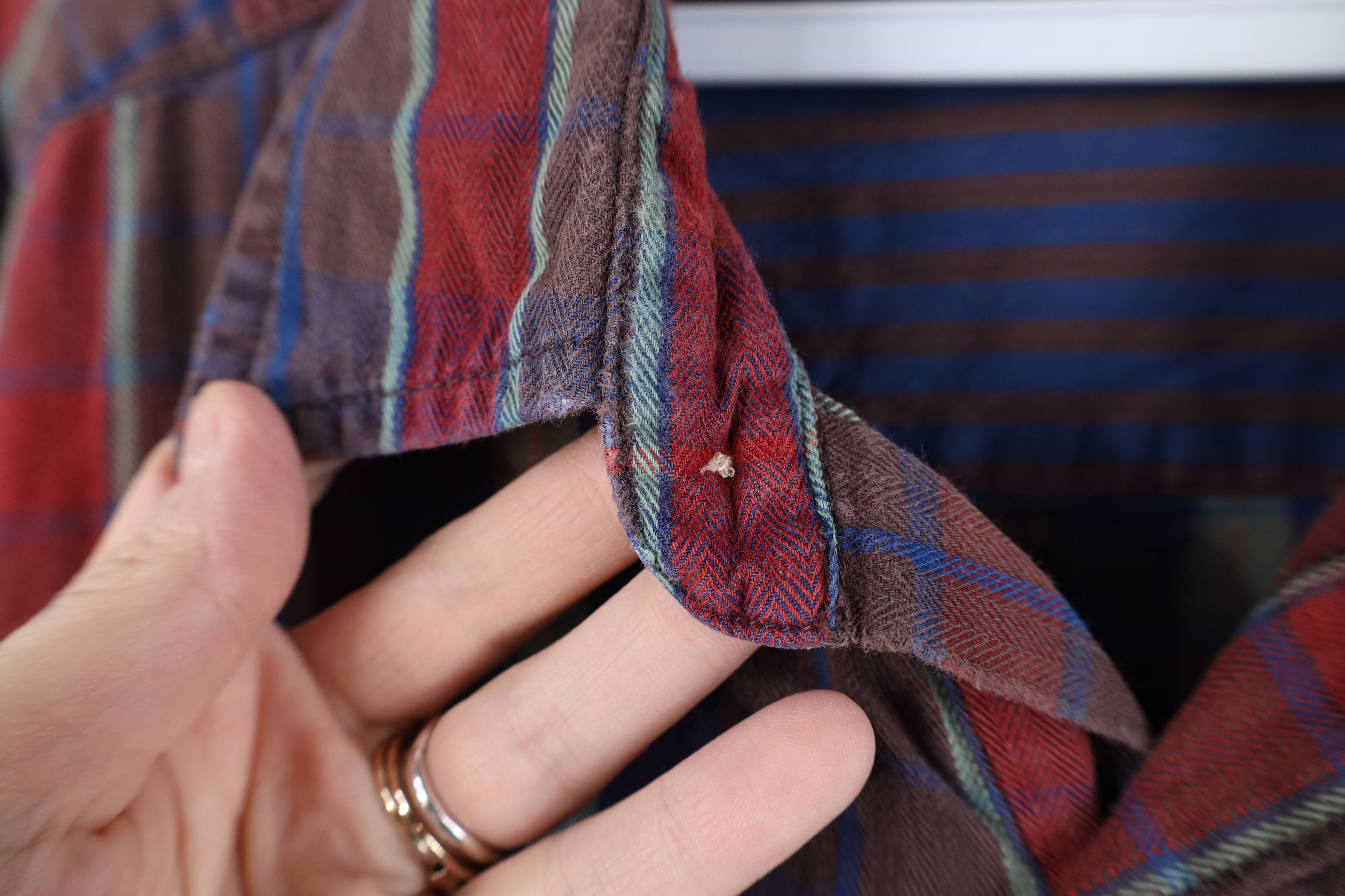 Vintage Vintage 90s Streetwear Rainbow Plaid Flannel Button Shirt Size US XL / EU 56 / 4 - 10 Thumbnail