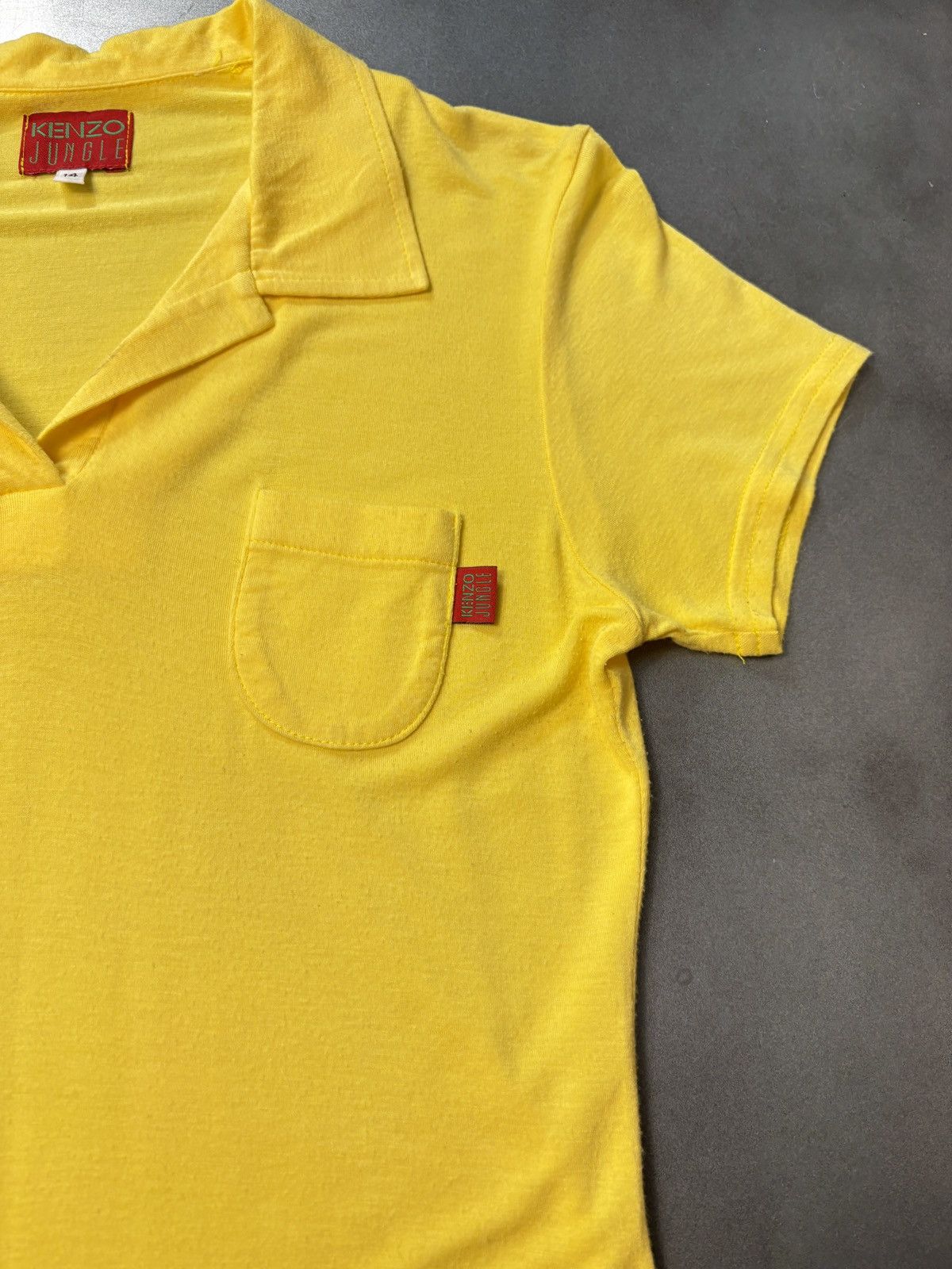 Kenzo × Vintage Vintage Kenzo Jungle Polo Shirt 1990s Kenzo Short Sleeve Y2K Size S / US 4 / IT 40 - 3 Thumbnail