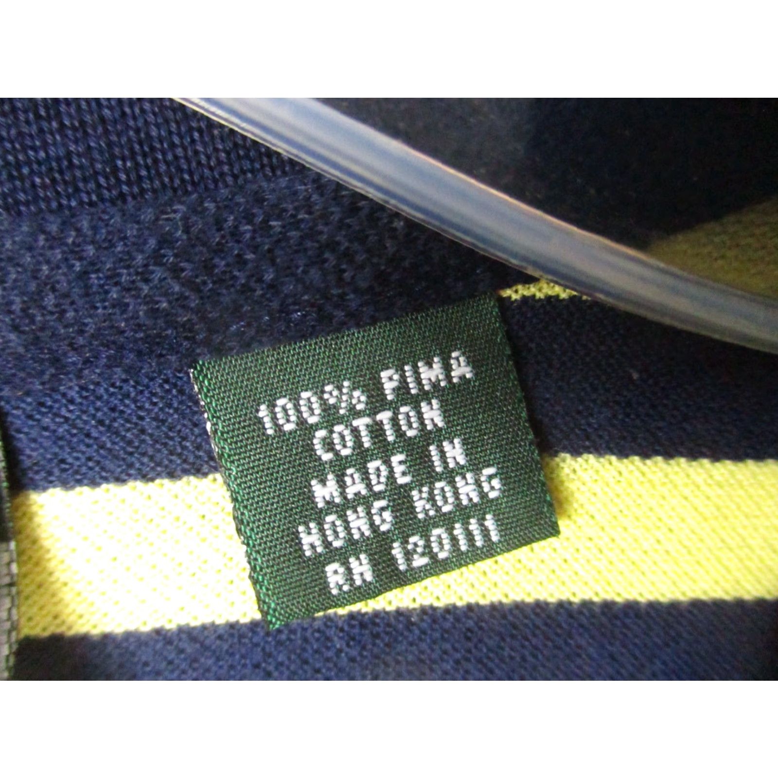 Vintage VINTAGE Masters Collection Polo Shirt XL Men Golf Yellow Stripe Pima Cotton Size US XL / EU 56 / 4 - 5 Thumbnail