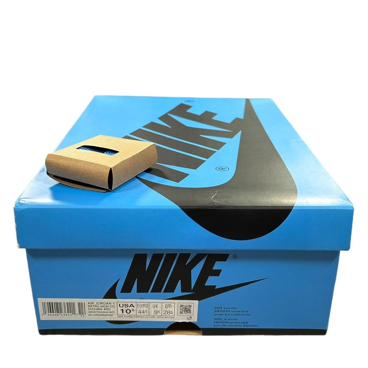 Jordan Brand Air Jordan 1 High OG UNC Toe University Blue Black Sneakers Size US 10.5 / EU 43-44 - 7 Thumbnail