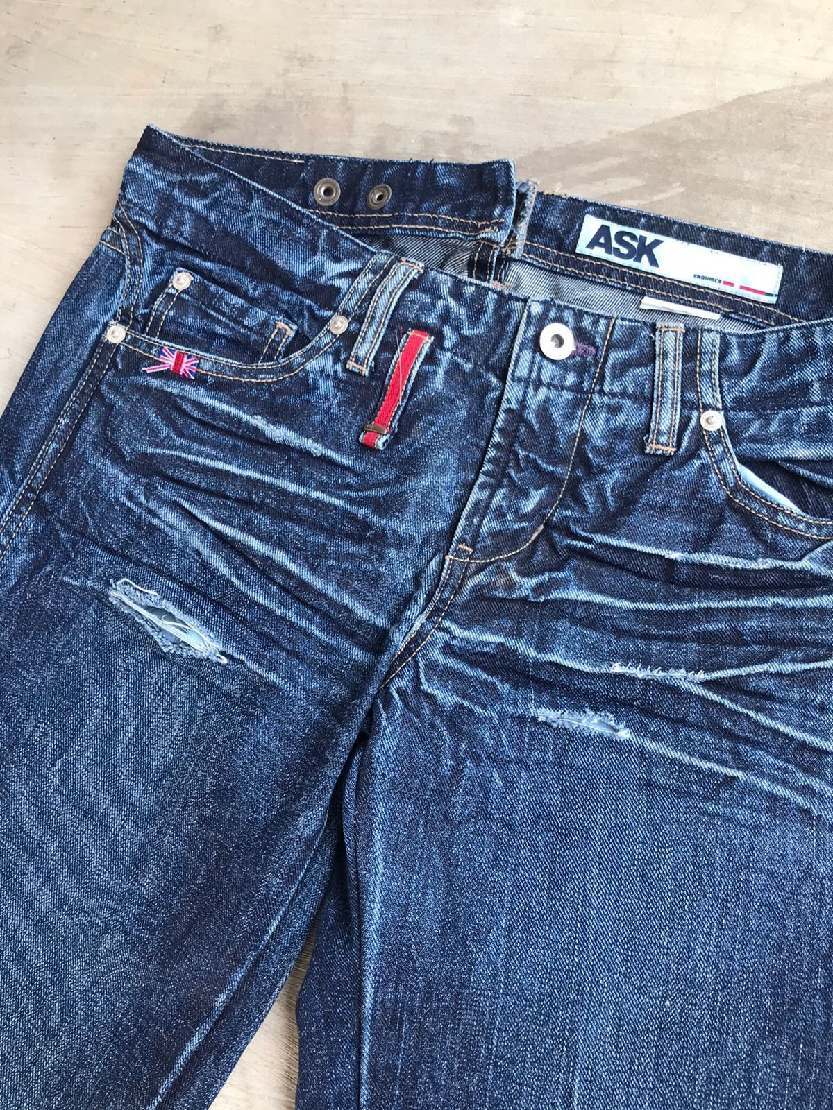 Japanese Brand × Vintage Vintage Flare Denim Pants - ASK Size US 31 - 1 Thumbnail