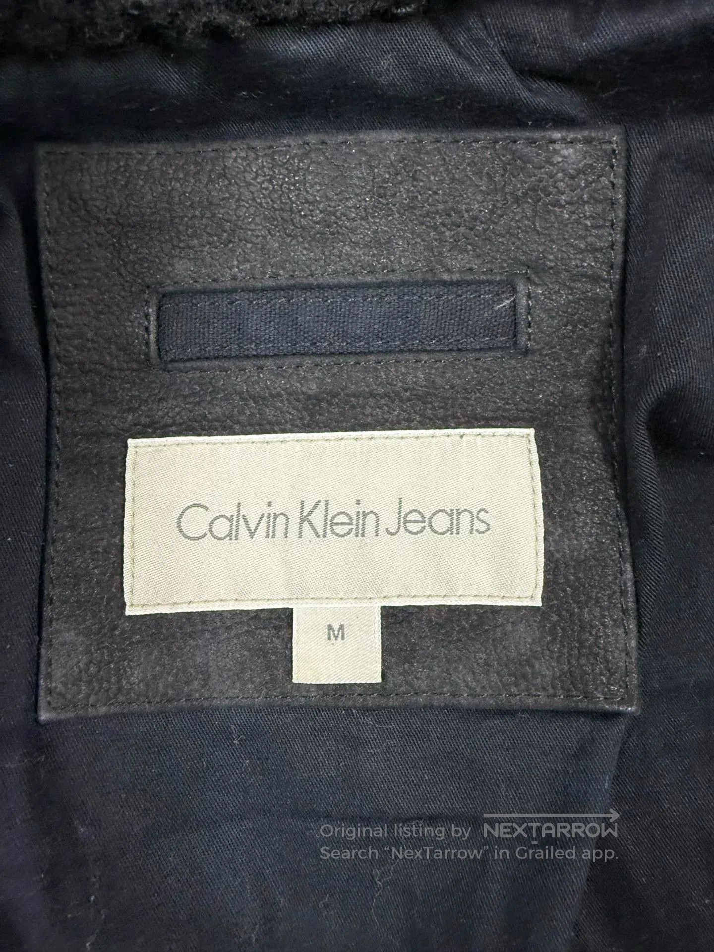 Calvin Klein Calvin Klein Men's Leather Biker Jacket. Size US M / EU 48-50 / 2 - 4 Thumbnail
