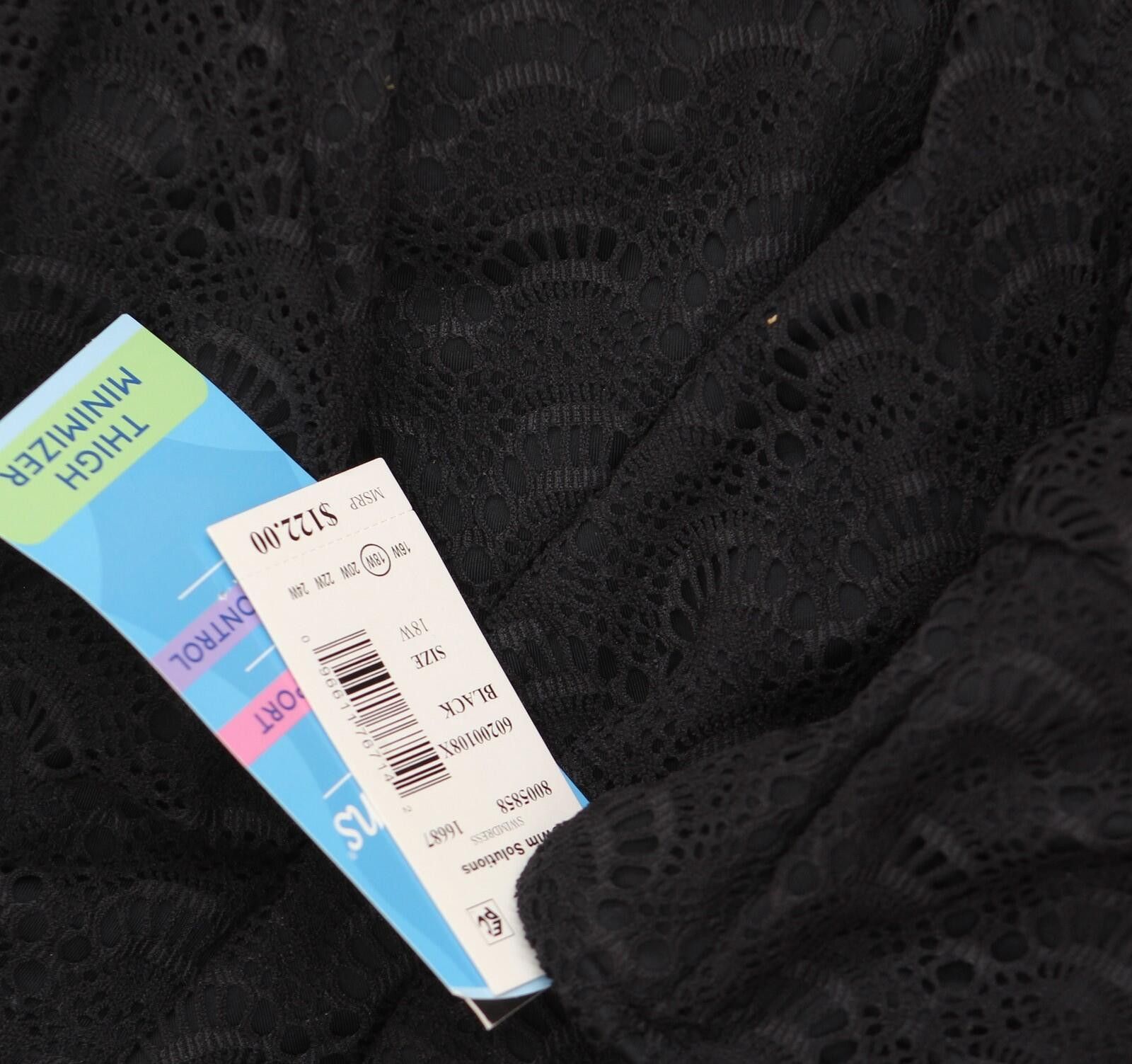 Other Nwt Swim Solutions Plus Flyaway One Piece Swimsuit Black 18w Size ONE SIZE - 4 Thumbnail