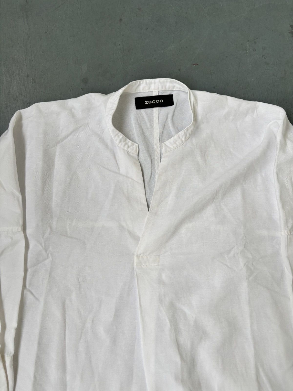 Zucca Vintage Zucca by Issey Miyake Mandarin Collar Boxy Shirt Size US XXL / EU 58 / 5 - 2 Thumbnail