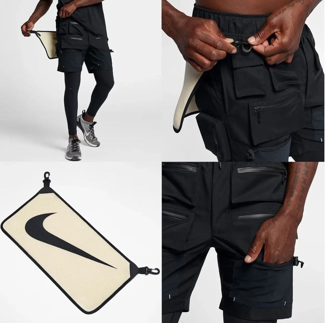 Nike NIKE LAB X MMW HYBRID 2 in 1 Shorts With Tights