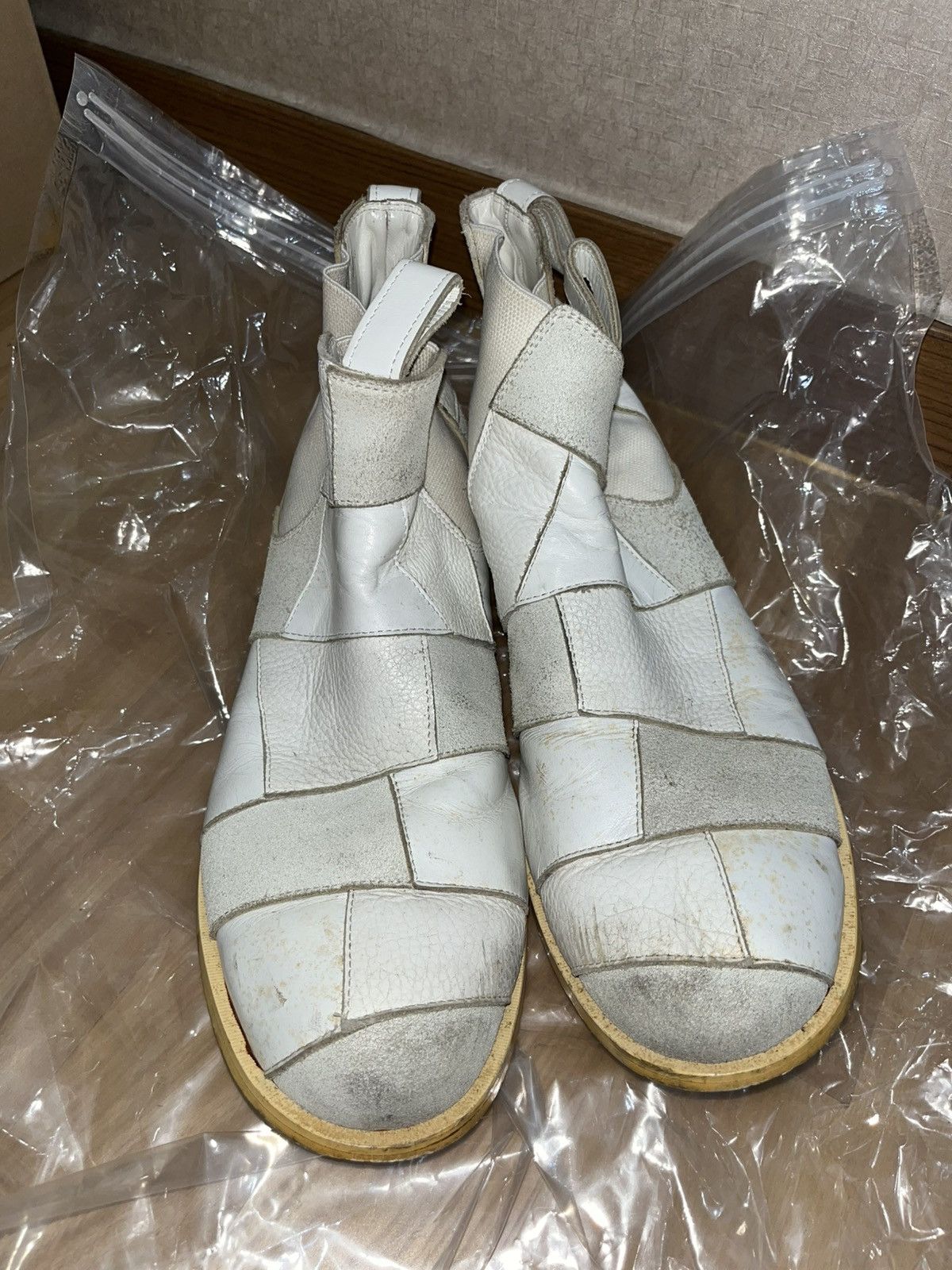 Comme des Garcons Homme Plus Comme des Garçons Homme Plus Patchwork Chelsea Boots Size US 10 / EU 43 - 2 Thumbnail