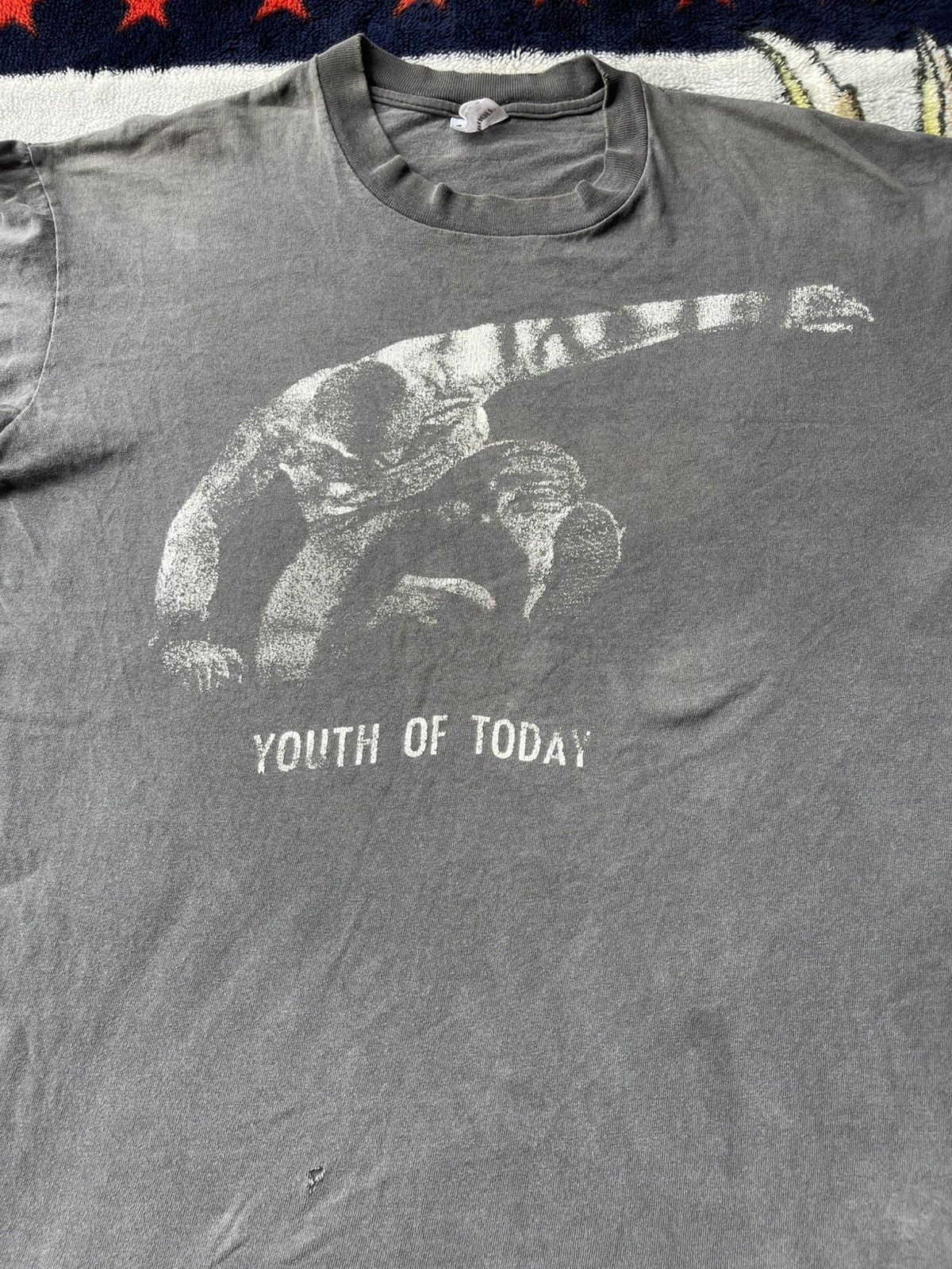 Band Tees Vintage 80's Hardcore Punk Youth Of Today Sun Faded Tee Size US L / EU 52-54 / 3 - 10 Thumbnail