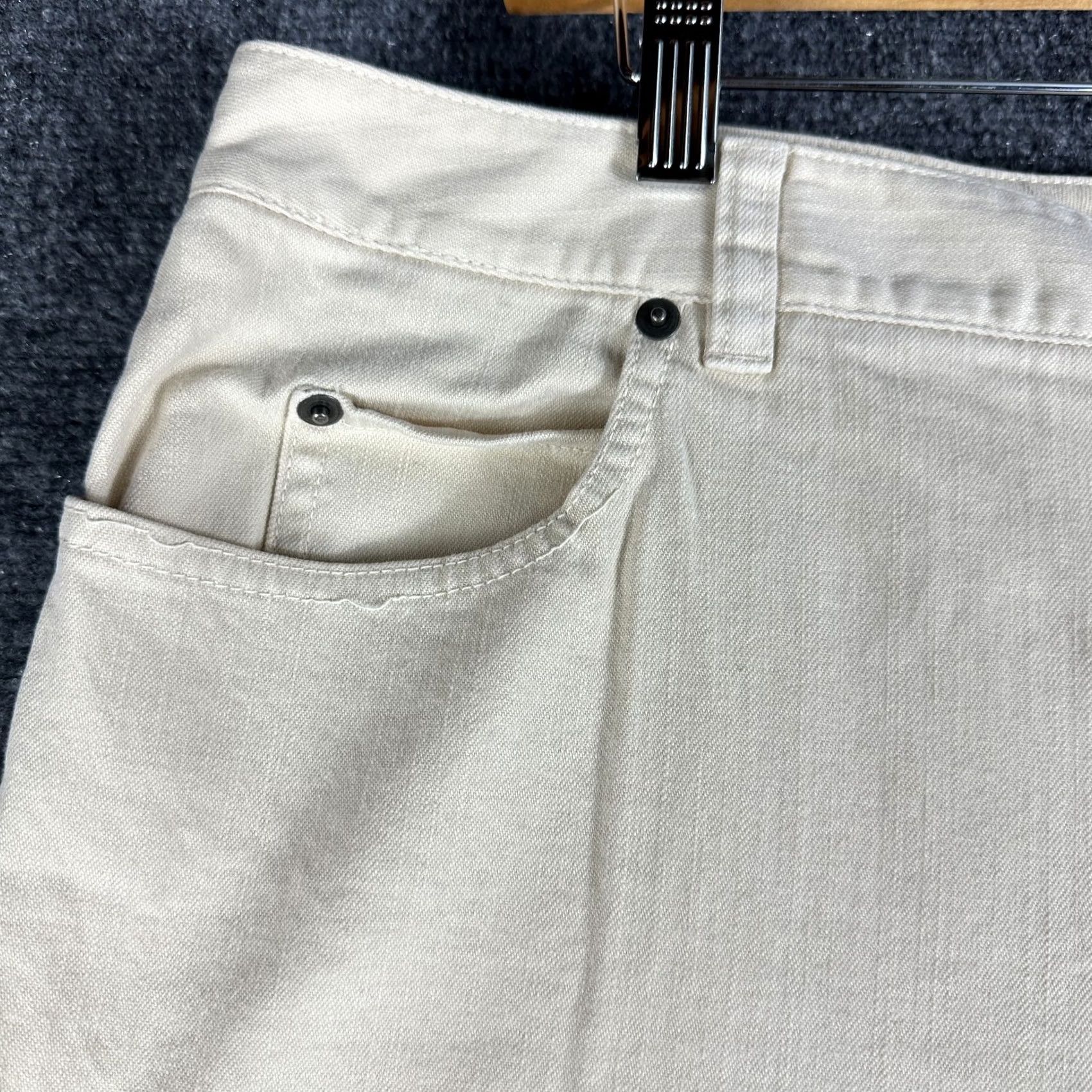 Talbots Talbots Jeans Womens 22W Tailored Fit 5 Pocket Beige Cotton Stretch Size 40" / US 18 - 3 Thumbnail