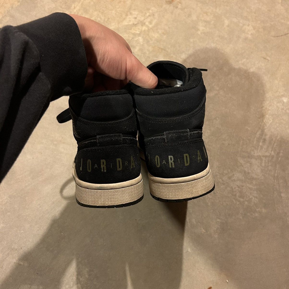 Jordan Brand × Nike Jordan 1 Mid Black Olive Canvas 2018 US 7.5 Size US 7.5 / EU 40-41 - 4 Thumbnail