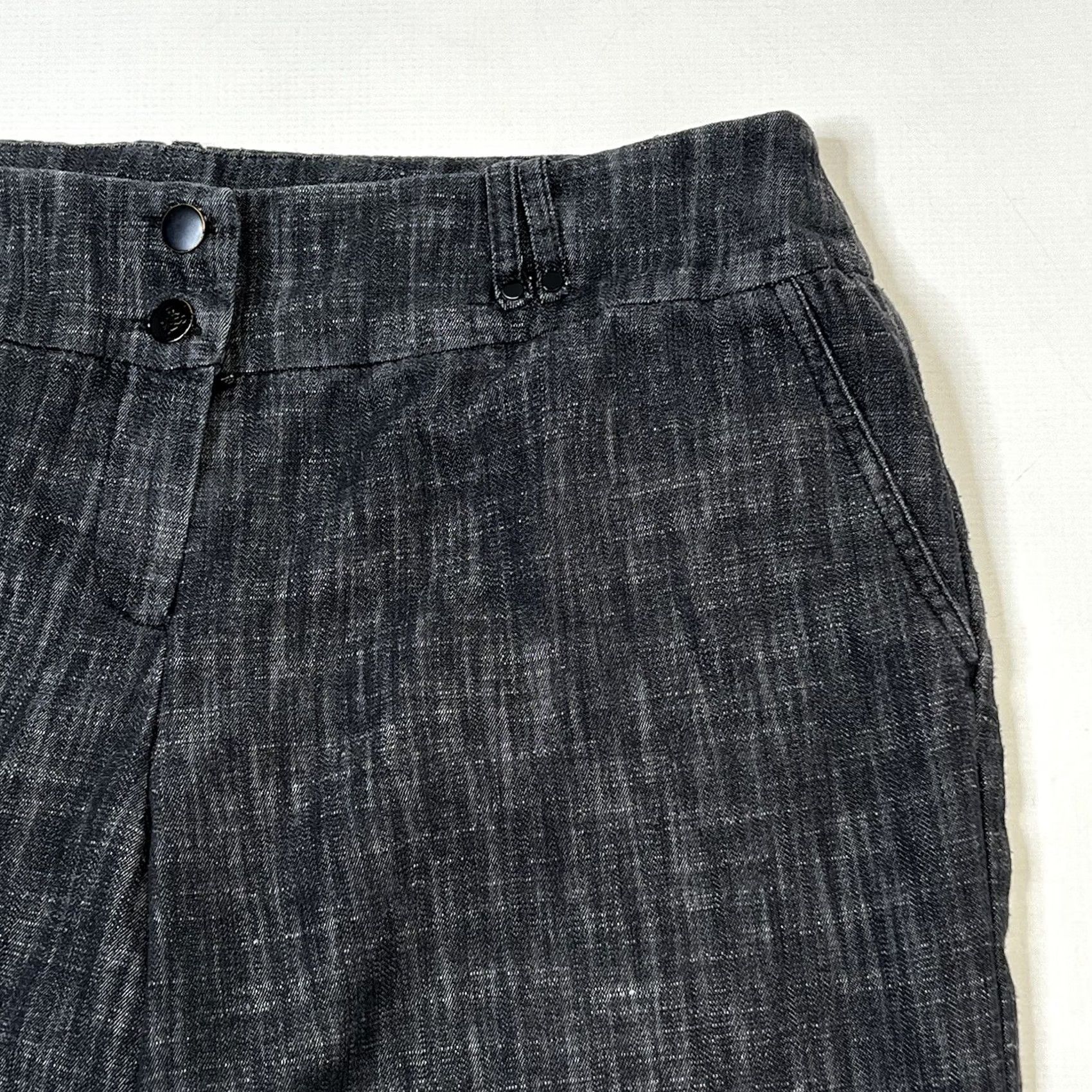 Sandro Sandro Walking Shorts Denim MID-RISE Lightweight Stretch Size 14 20 Inseam Blue/Gray Casual Travel 40s College Mens Women Size 36" / US 14 / IT 50 - 2 Thumbnail