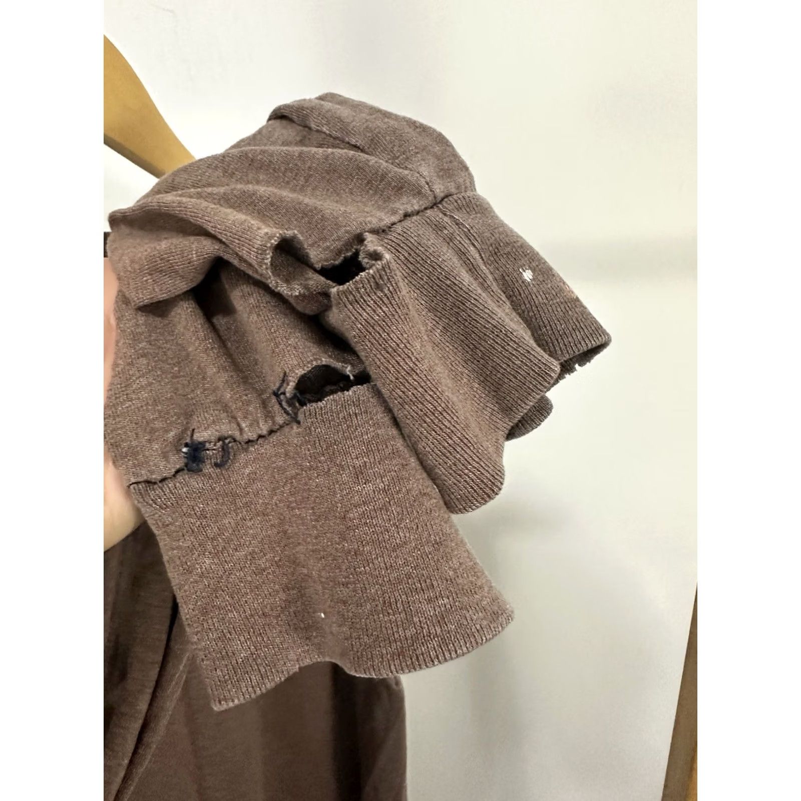 Jerzees VTG Jerzees T-Shirt Long Sleeve XL Brown Distressed Worn Blank Gradient Sun Faded 90s Style Mens XL Size US XL / EU 56 / 4 - 6 Thumbnail
