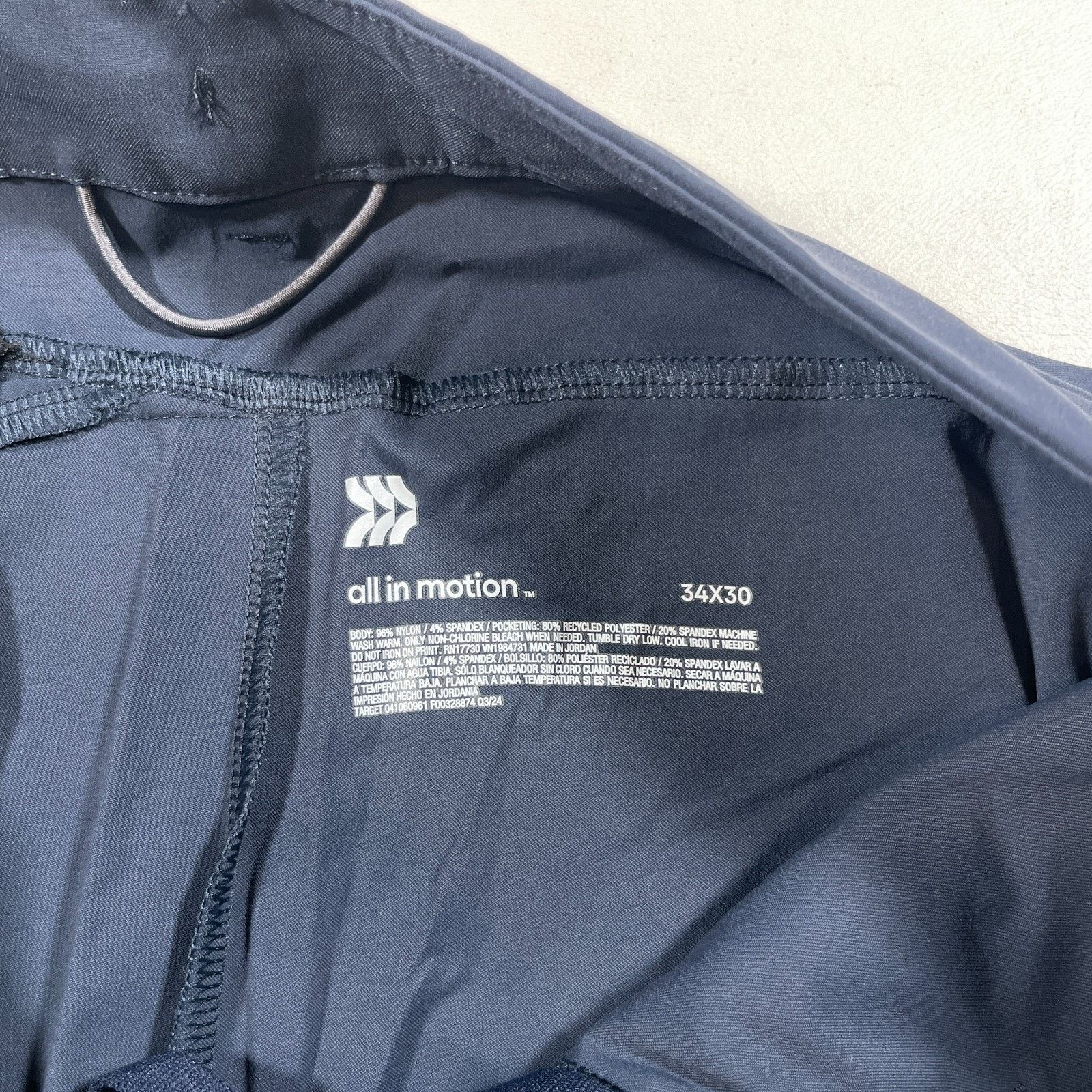 Lululemon All In Motion Activewear Lifestyle Golf Pants Navy 34x30 Size US 34 / EU 50 - 4 Thumbnail