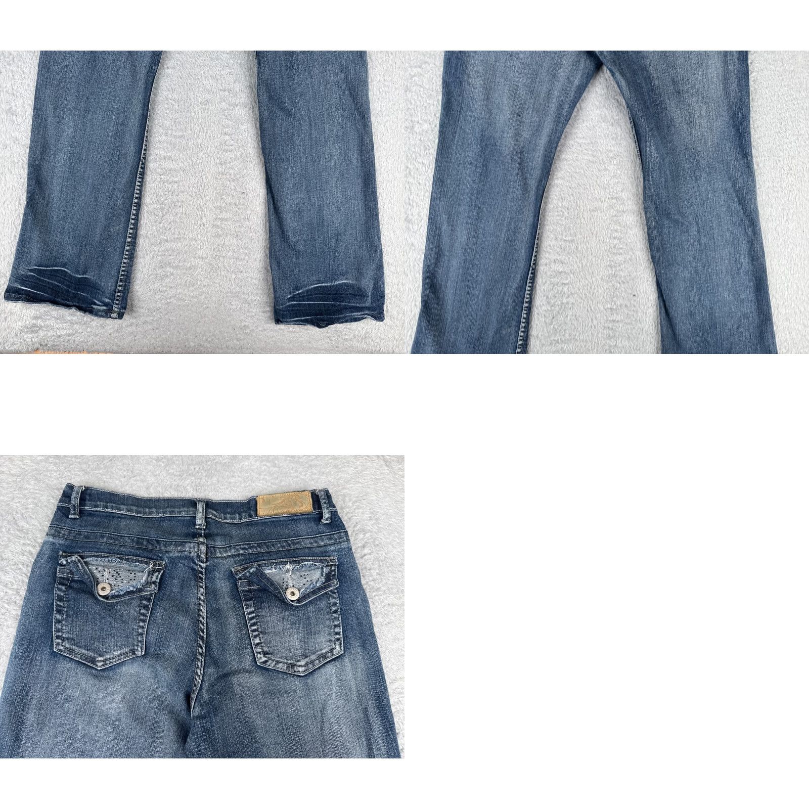 7 For All Mankind 7 For All Mankind Jeans Women Bootcut Denim Blue 29x29 Regular Stretch Distressed Mid Rise 29 Inseam 10 Size 32" / US 10 / IT 46 - 10 Thumbnail