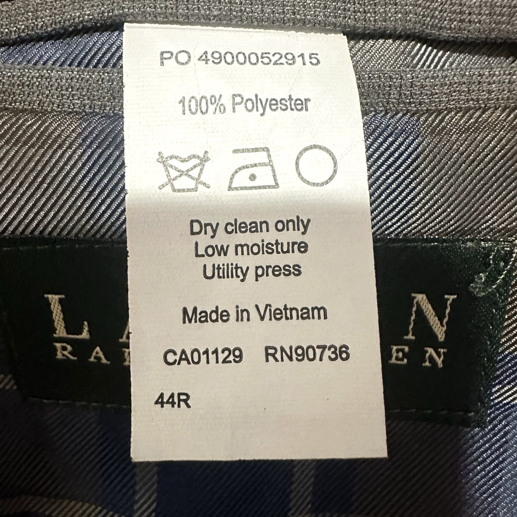 Ralph Lauren Lauren Ralph Lauren Sport Coat Mens Size 44R 2 Button Blazer Jacket Gray Size 44R - 3 Thumbnail