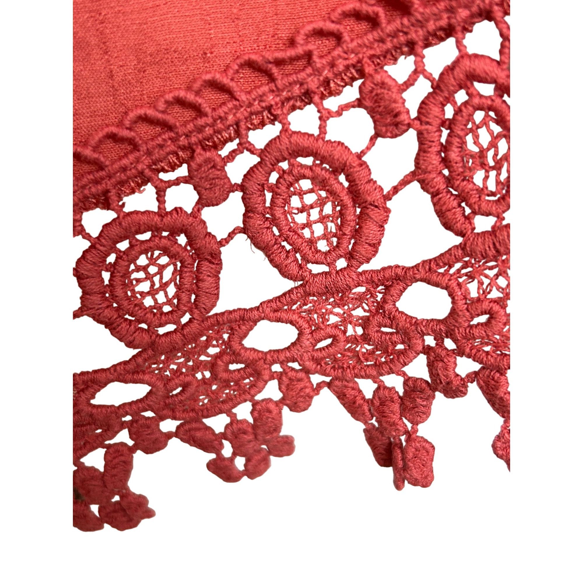 Other Westport Women’s Top Coral 1X Peasant Blouse Lace Trim Boho Size XL / US 12-14 / IT 48-50 - 10 Thumbnail