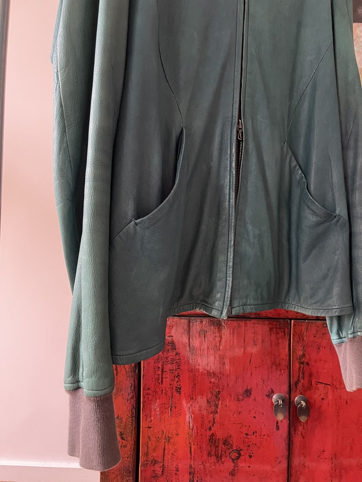 Attachment × Kazuyuki Kumagai Attachment Kazuyuki Kumagai (Attachment) Hooded Leather Jacket Size US L / EU 52-54 / 3 - 5 Thumbnail
