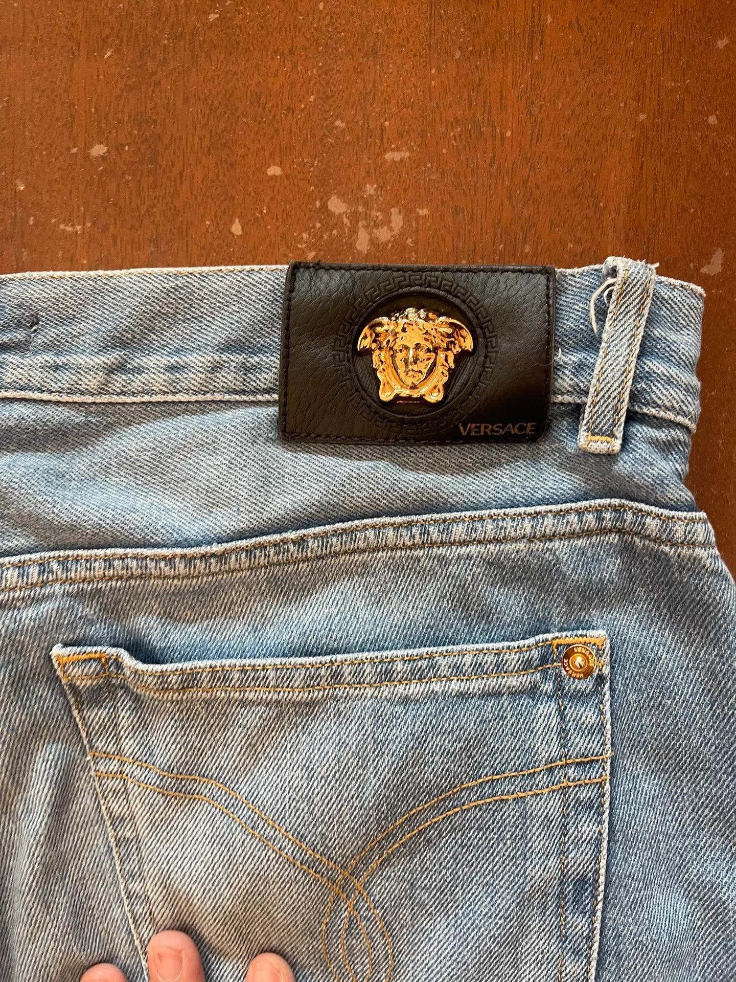 Versace Versace Classic Blue Jeans Medusa Head 33 Size US 33 - 5 Thumbnail
