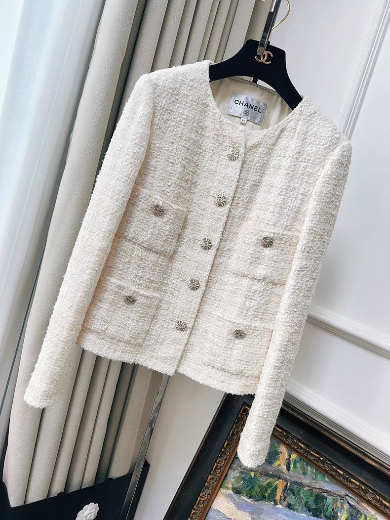 Chanel Chanel 23c early spring show white four-pocket braided jac Size XXS / US 00 / IT 34 - 7 Thumbnail