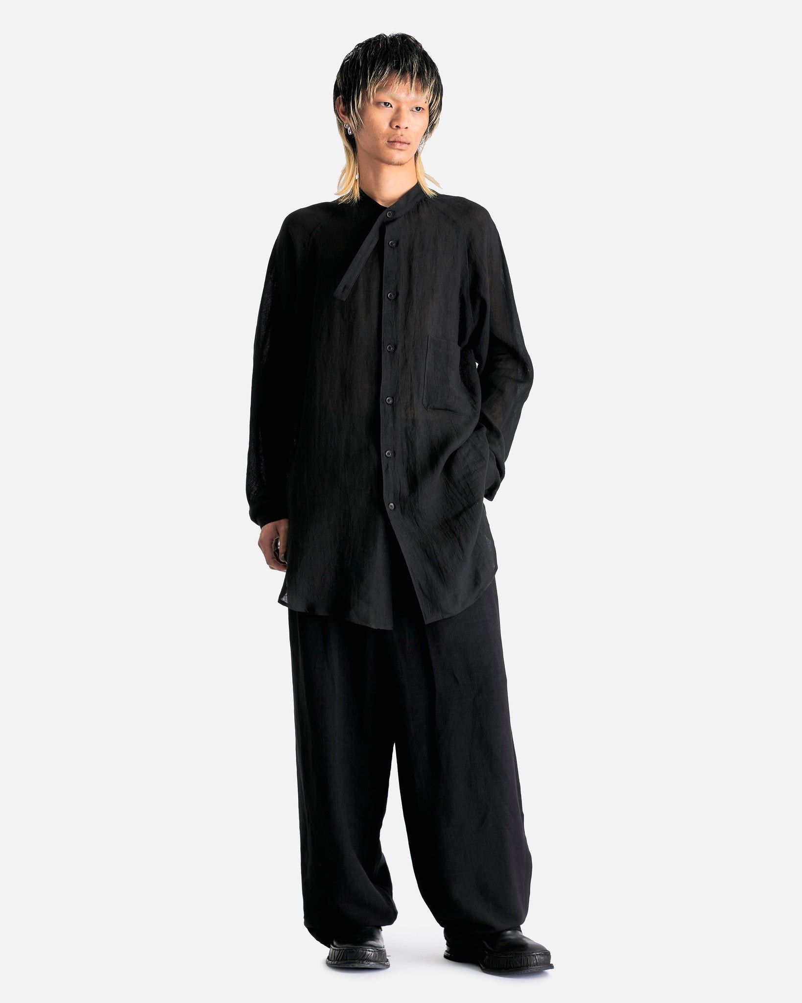 Yohji Yamamoto Yohji Yamamoto Pour Homme Linen/Rayon Tab Pants trouser wide Size US 30 / EU 46 - 5 Thumbnail