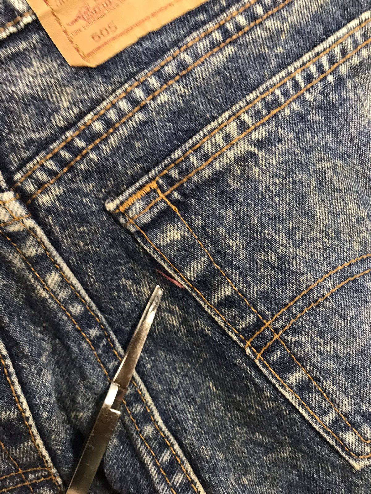 Levi's Vintage Clothing Levi's Lot 505 Zipper Indigo Denim Cu Acid Wash Size US 29 - 14 Thumbnail