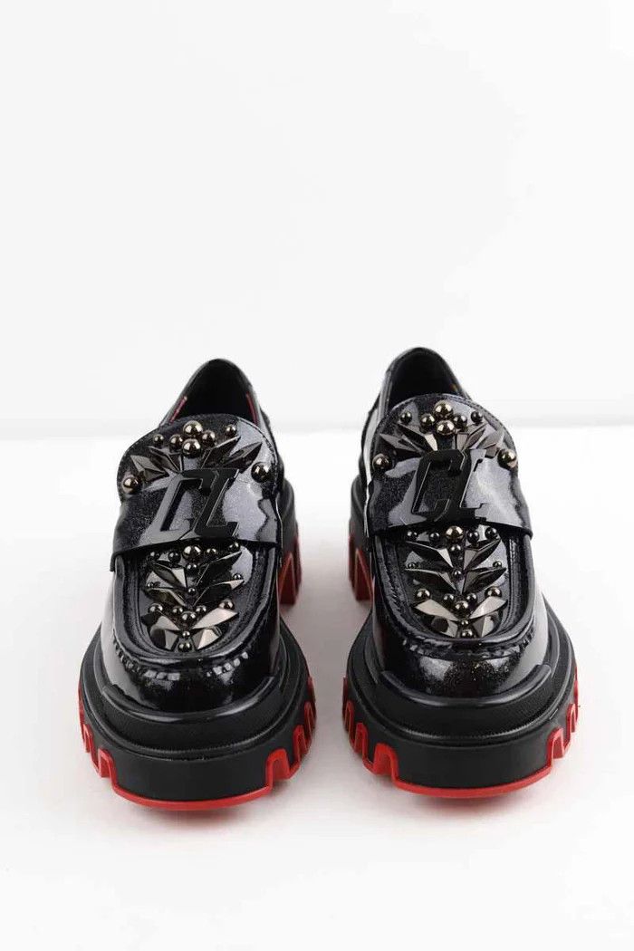 Christian Louboutin o1s1wg110625 Loafers in Black Size US 6 / EU 39 - 4 Thumbnail