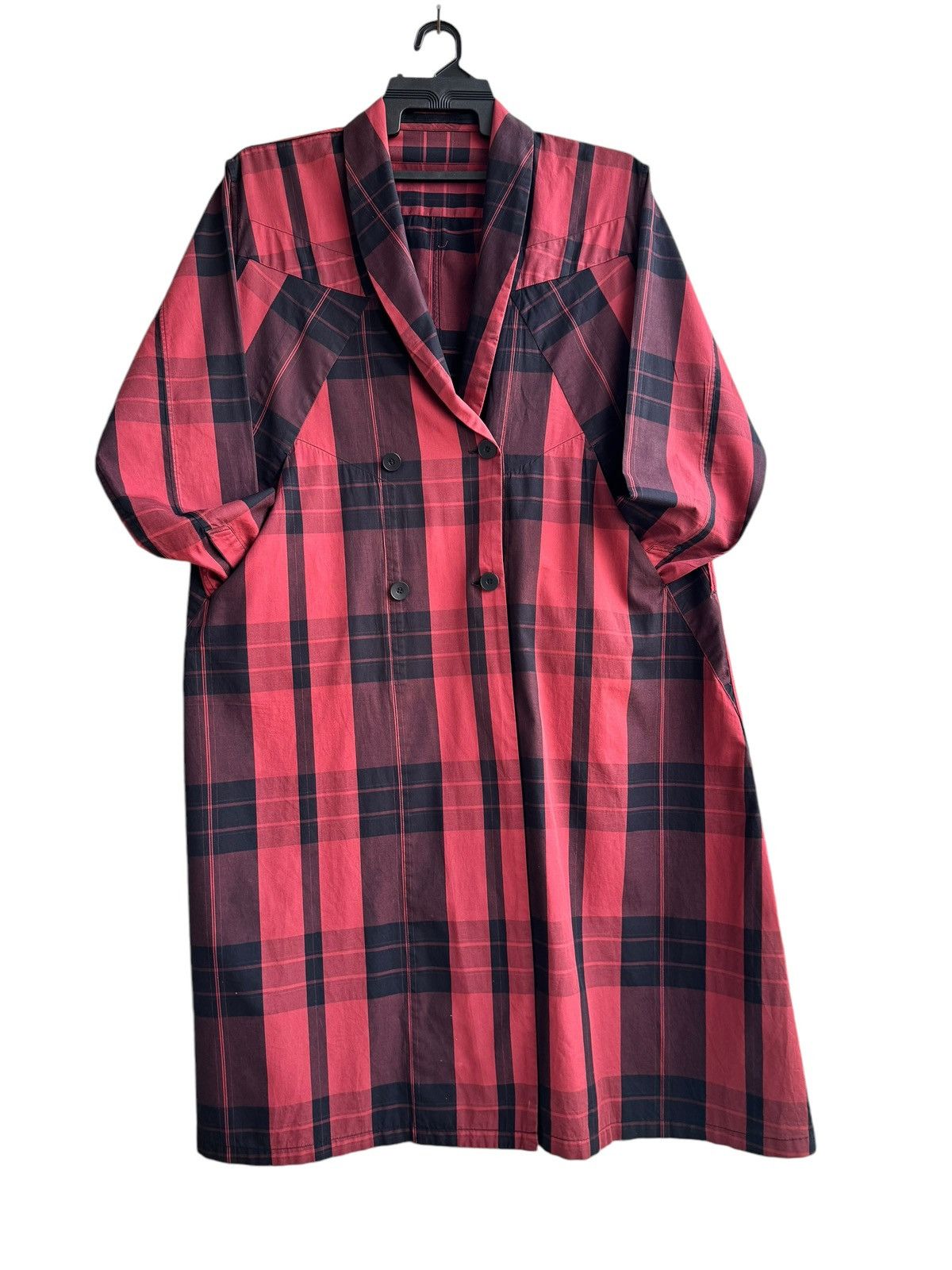 Julius Red Tartan APCLPC Julius SS18 Collection light Coat Jacket Size US S / EU 44-46 / 1 - 8 Thumbnail