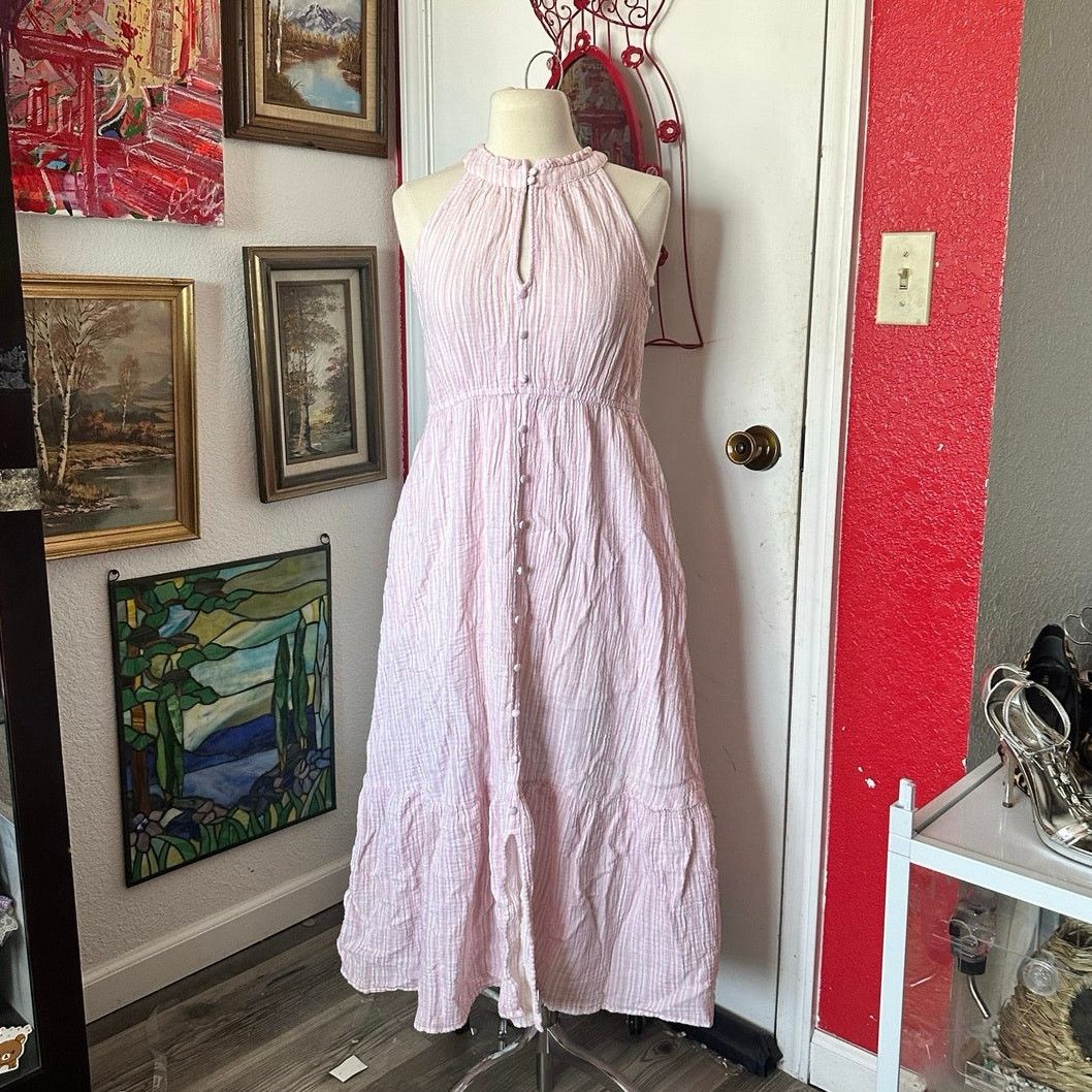 Other time and true pink white striped sleeveless maxi dress Size XS / US 0-2 / IT 36-38 - 1 Thumbnail