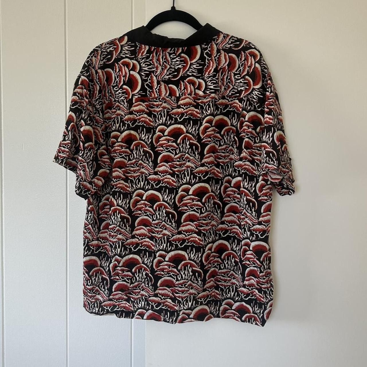Stussy Stüssy Red & Black Mushroom Print Button Up Size US S / EU 44-46 / 1 - 5 Thumbnail