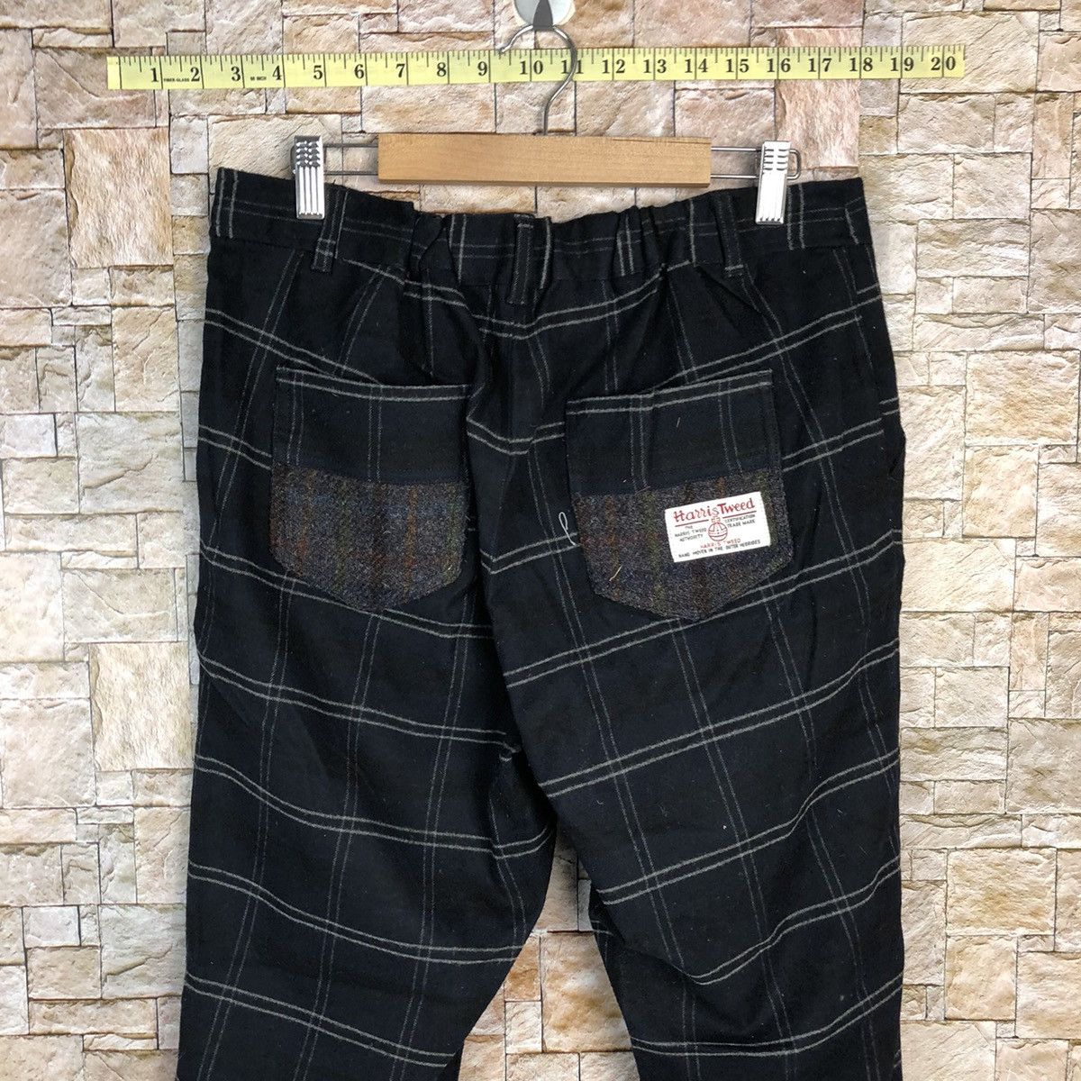 Harris Tweed Harris Tweed Dark Blue Checkred Pants #A358 Size US 30 / EU 46 - 14 Thumbnail