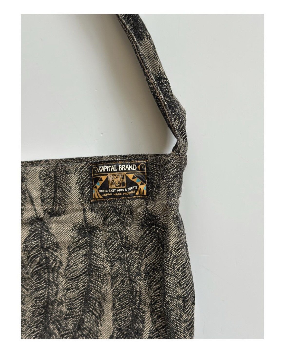 Kapital kapital 12oz feather denim book bag free size Size ONE SIZE - 3 Thumbnail