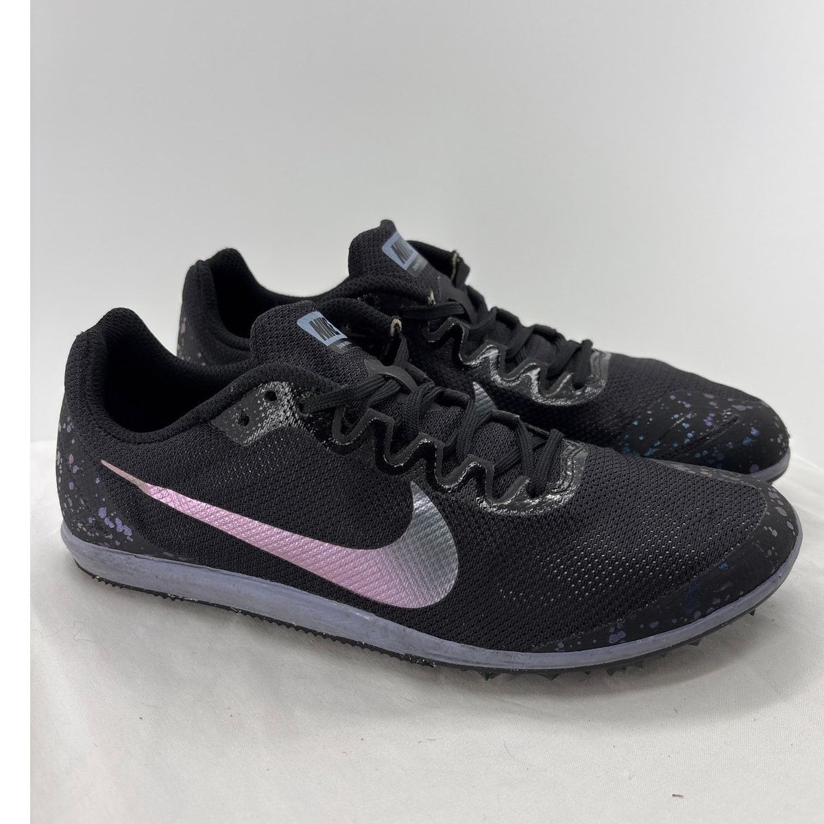 Nike Nike Zoom D Unisex Distance Spike Women's 7 Black/Indigo Size US 7 / IT 37 - 1 Thumbnail