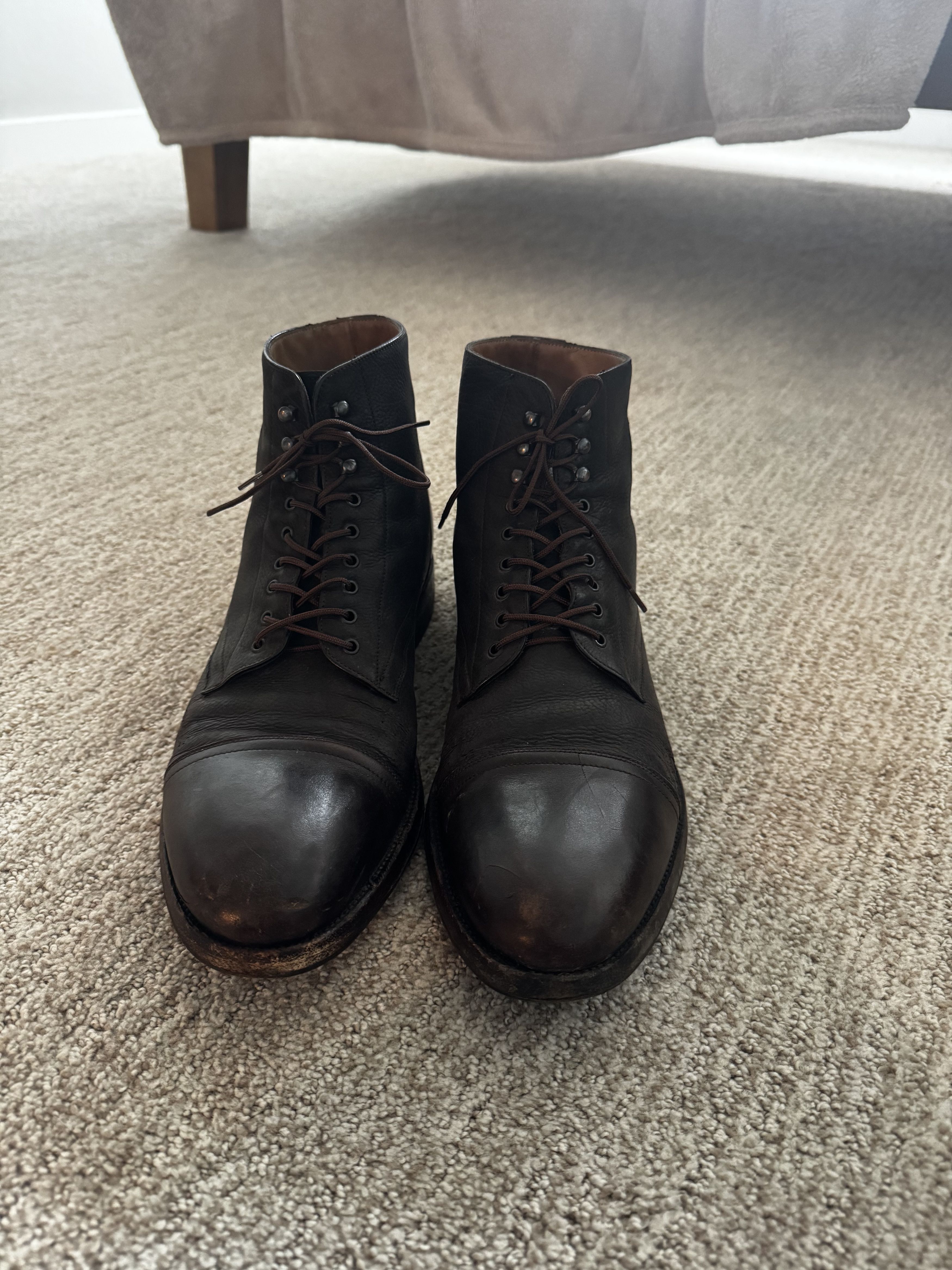 Giorgio Armani Vintage Giorgio Armani Leather Boots Mens Size 10.5 Size US 10.5 / EU 43-44 - 7 Thumbnail