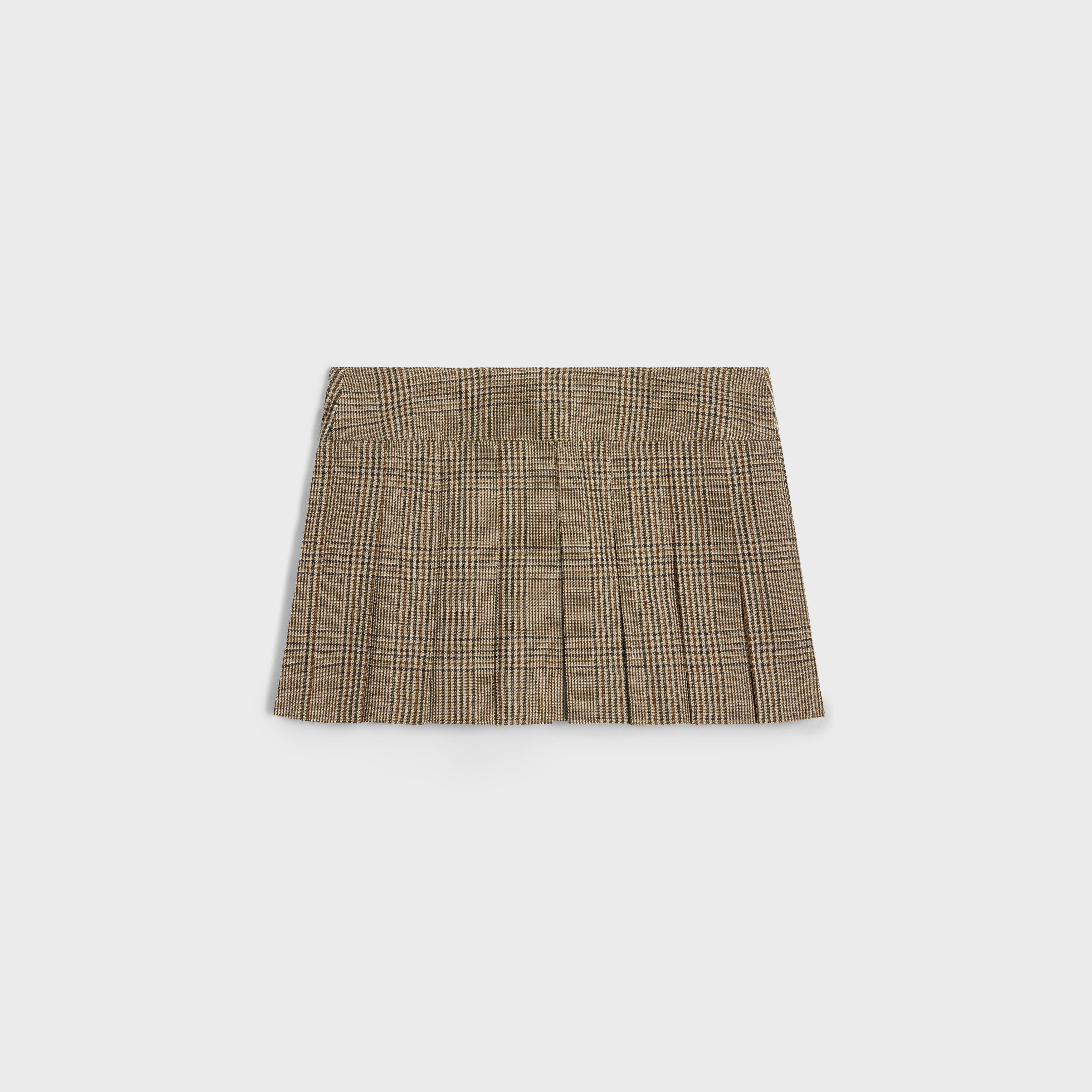 Celine o1bcso1str0925 2J744883W Mini Skirt in Beige/Maroon Size 27" / US 4 / IT 40 - 2 Thumbnail