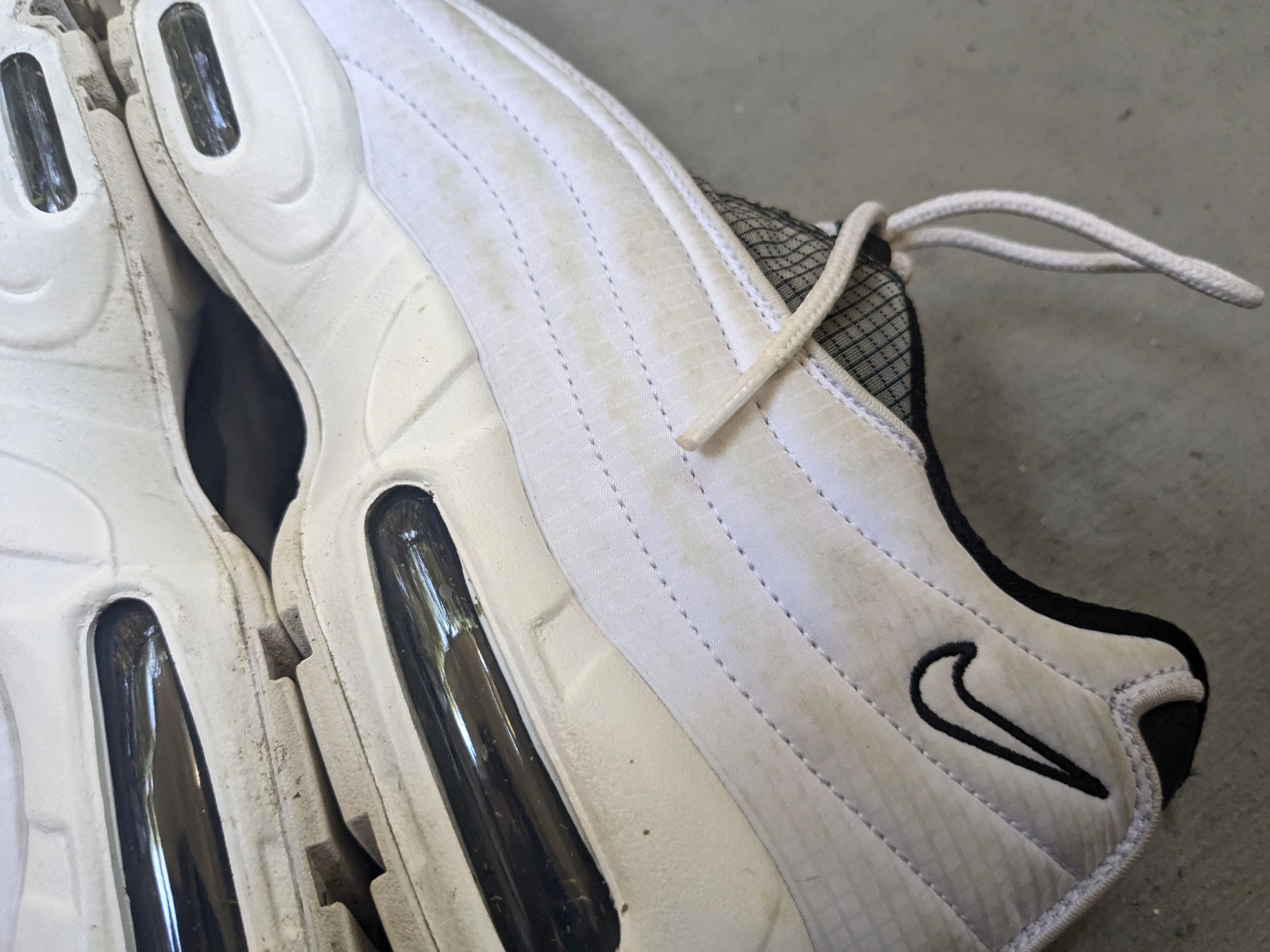 Nike NIKE Air Max 95 White Black 11.5 Nike ID DA7559-991 Size US 11.5 / EU 44-45 - 8 Thumbnail