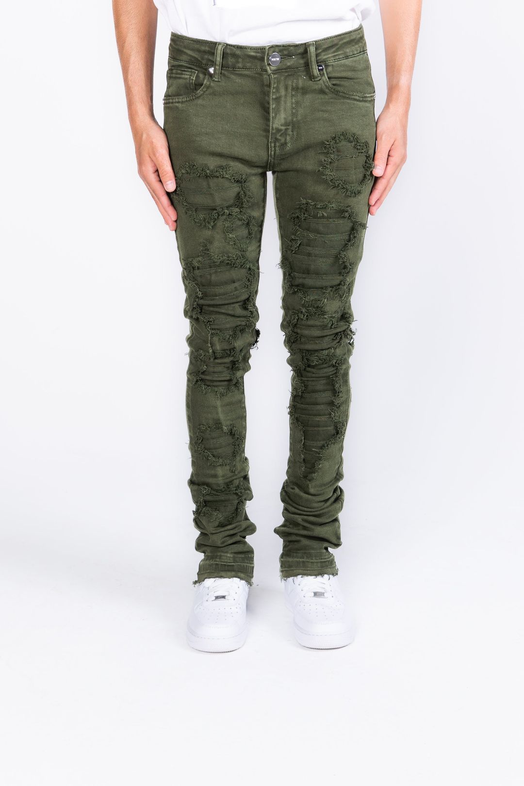 image of Pheelings Seize The Day Olive Stack Denim, Men's (Size 32)