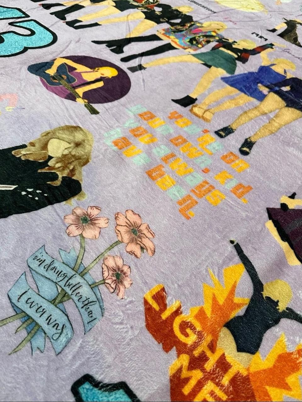 Other Taylor Swift Eras Tour Fleece Throw Blanket Size ONE SIZE - 4 Thumbnail